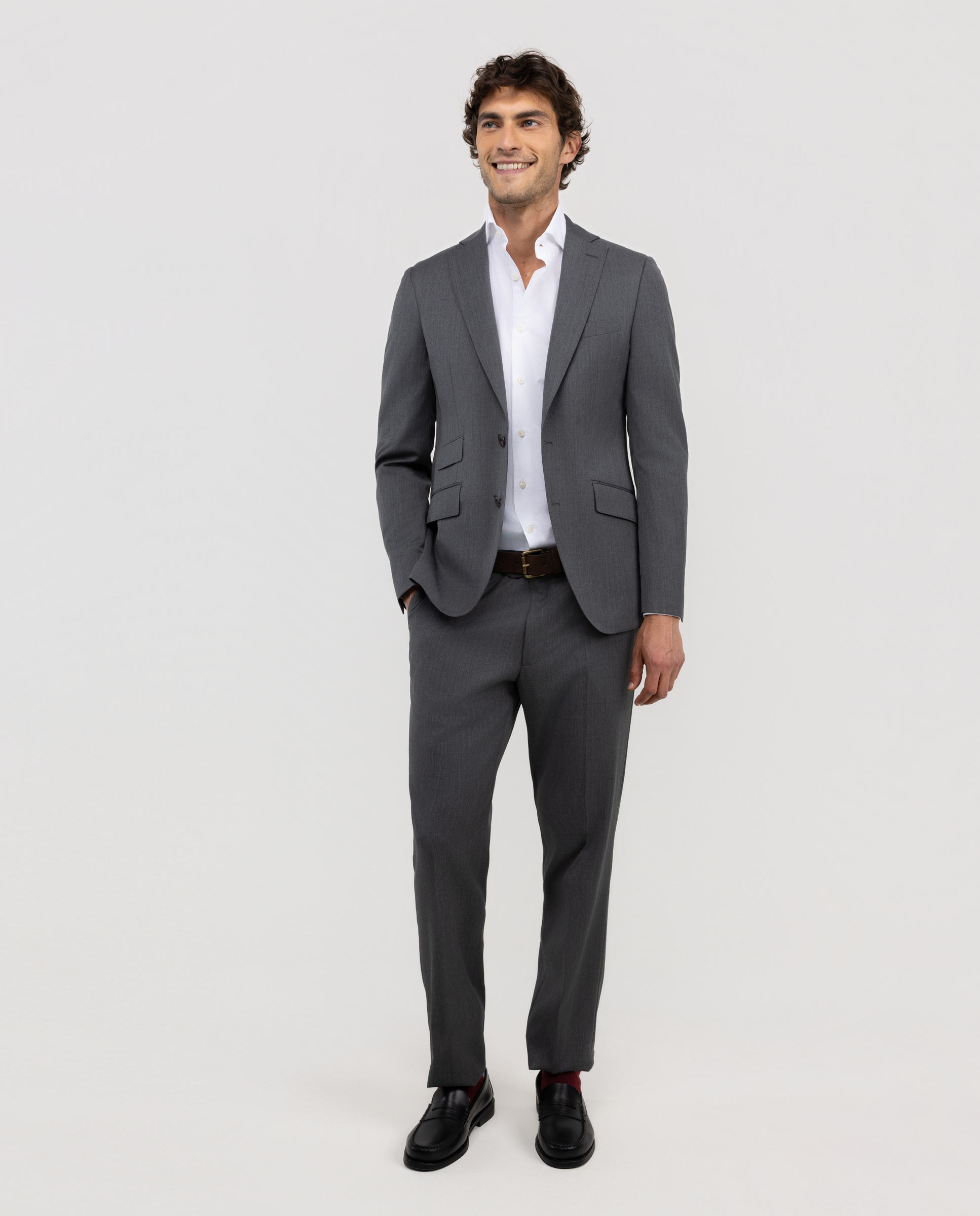 Grey Solid-Coloured Washable Jacket Separate