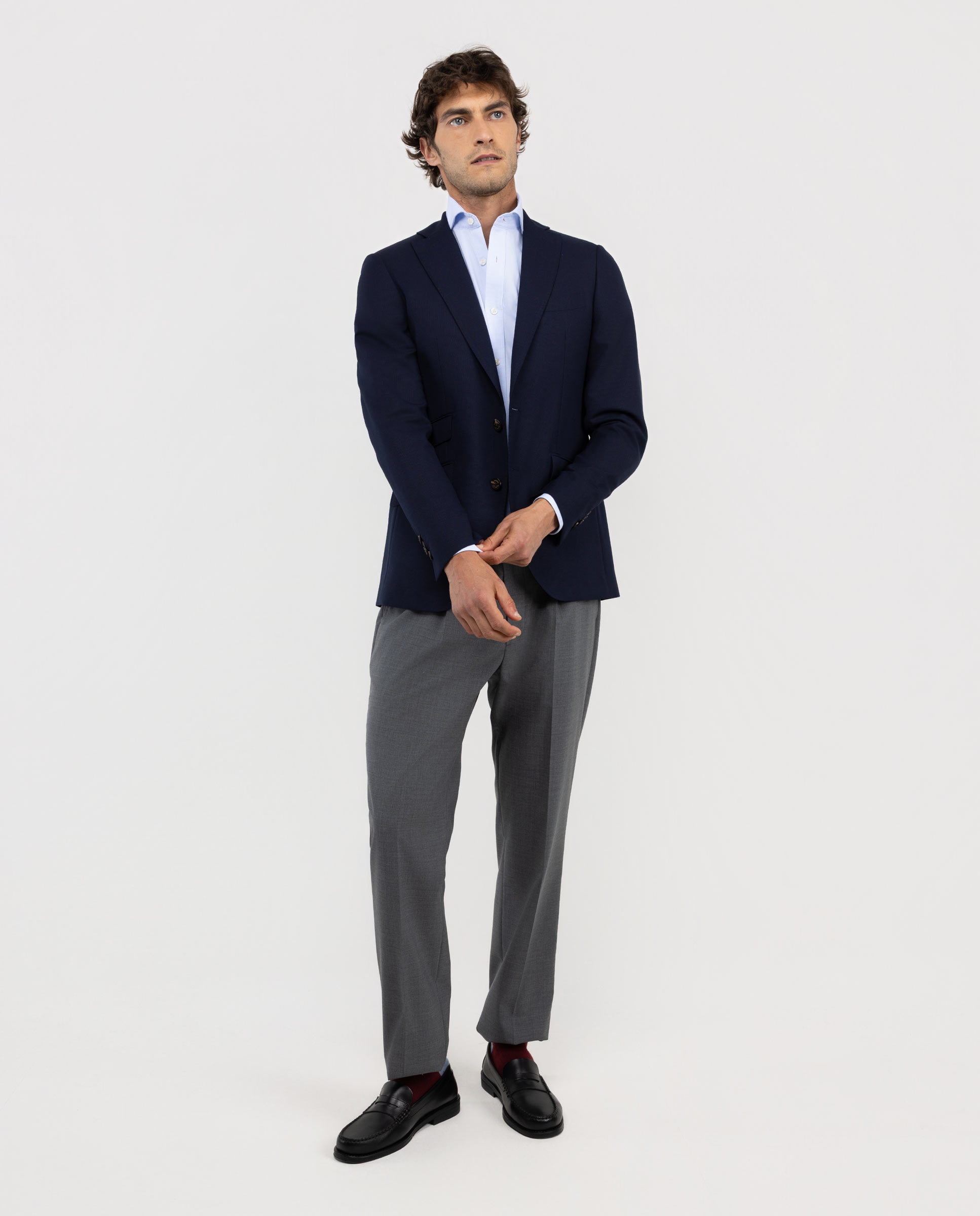 Navy Structured Washable Jacket Separate