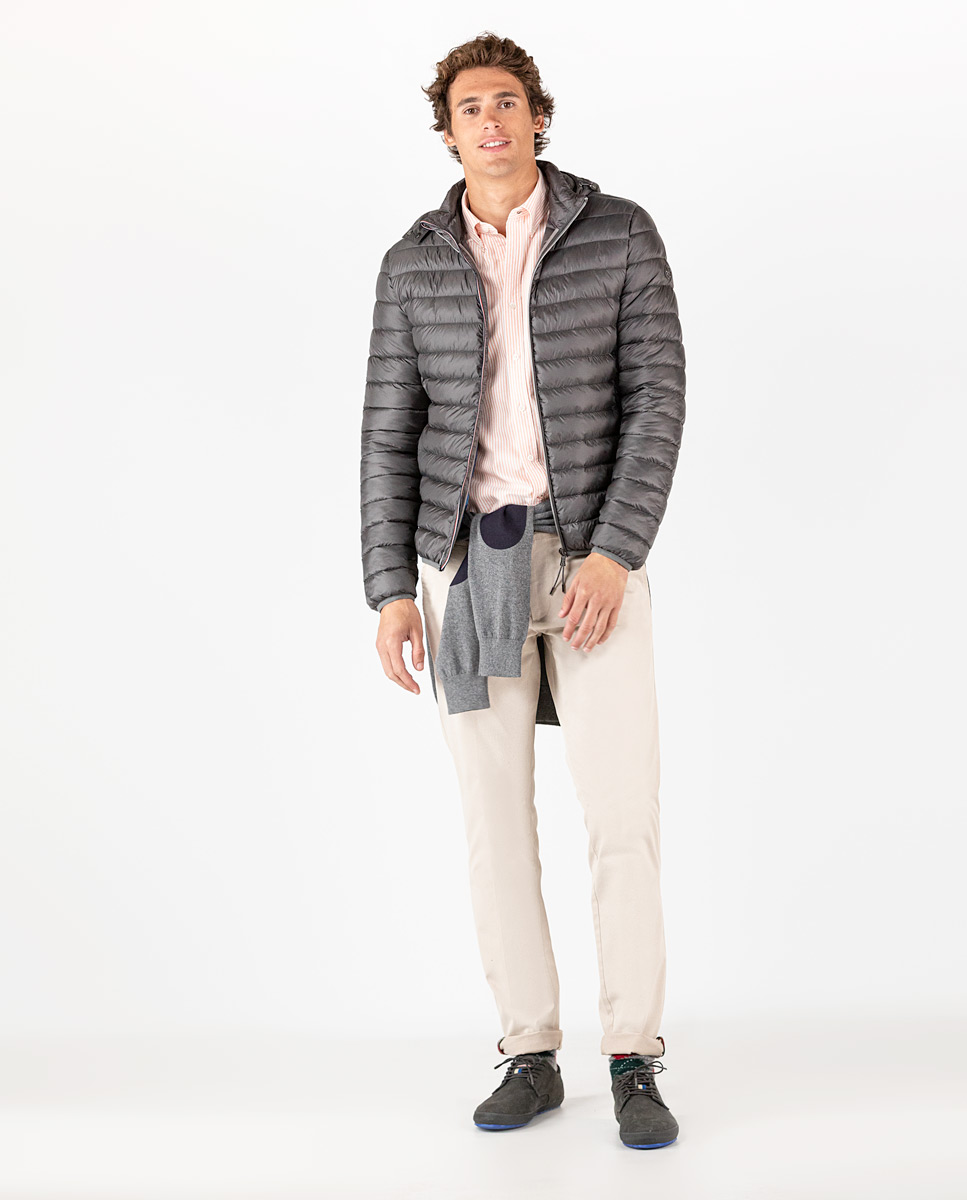 Basic Grey Quilted Jacket