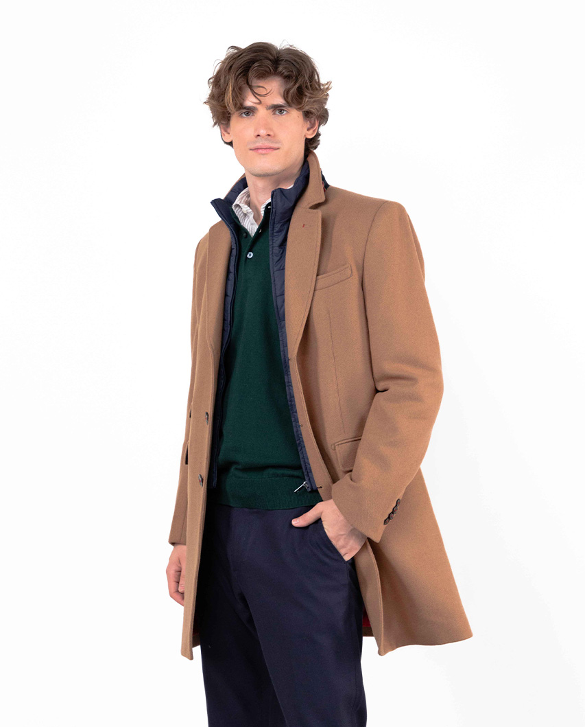 Beige Woollen Coat