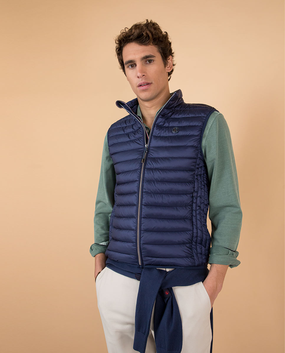 Chaleco Acolchado Básico Marino