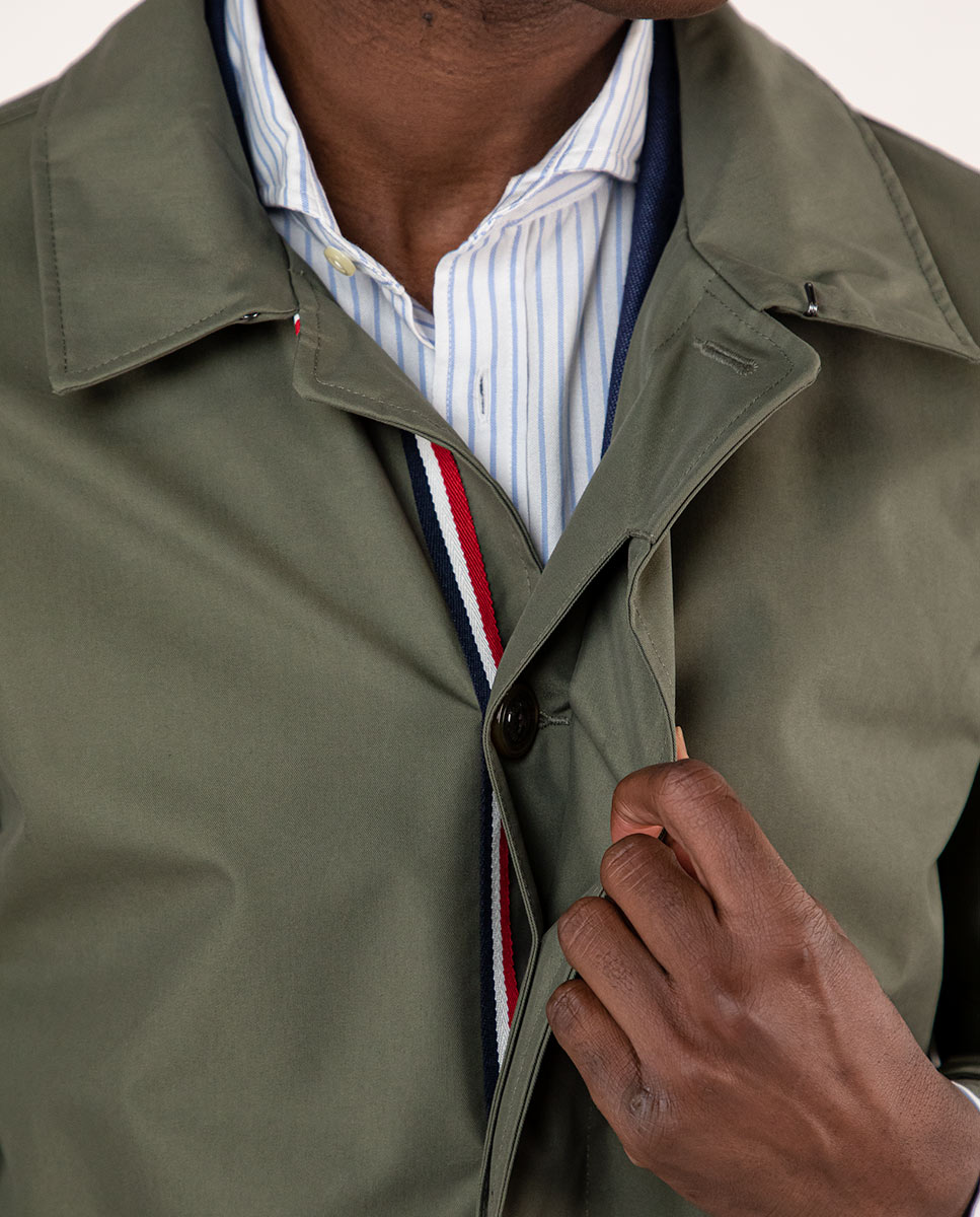 Packable Green Rain Jacket  