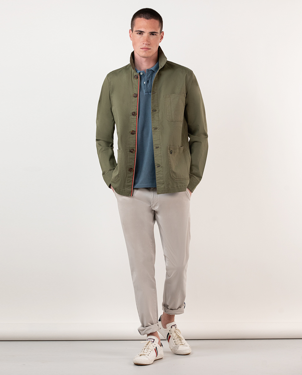 Green Cotton Overshirt