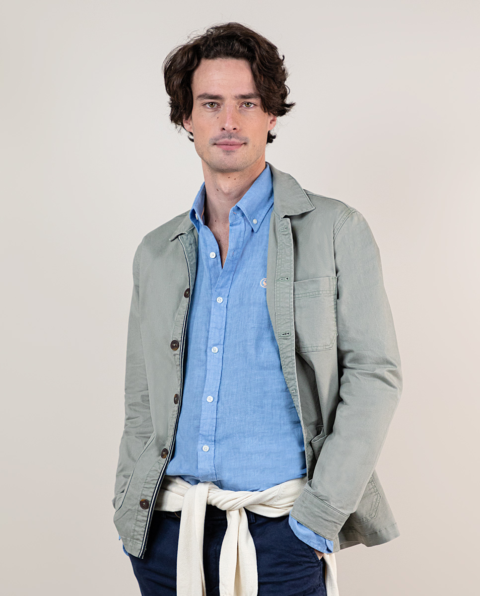 Green Cotton Overshirt