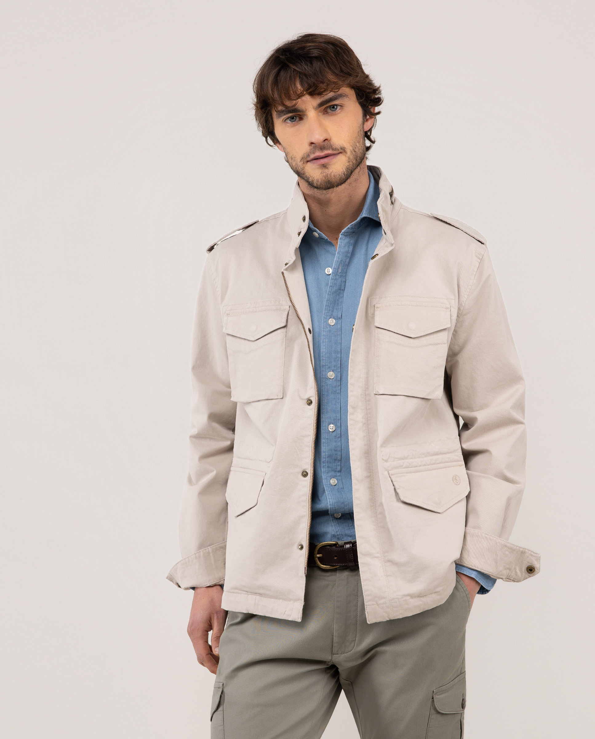 Beige Field Jacket