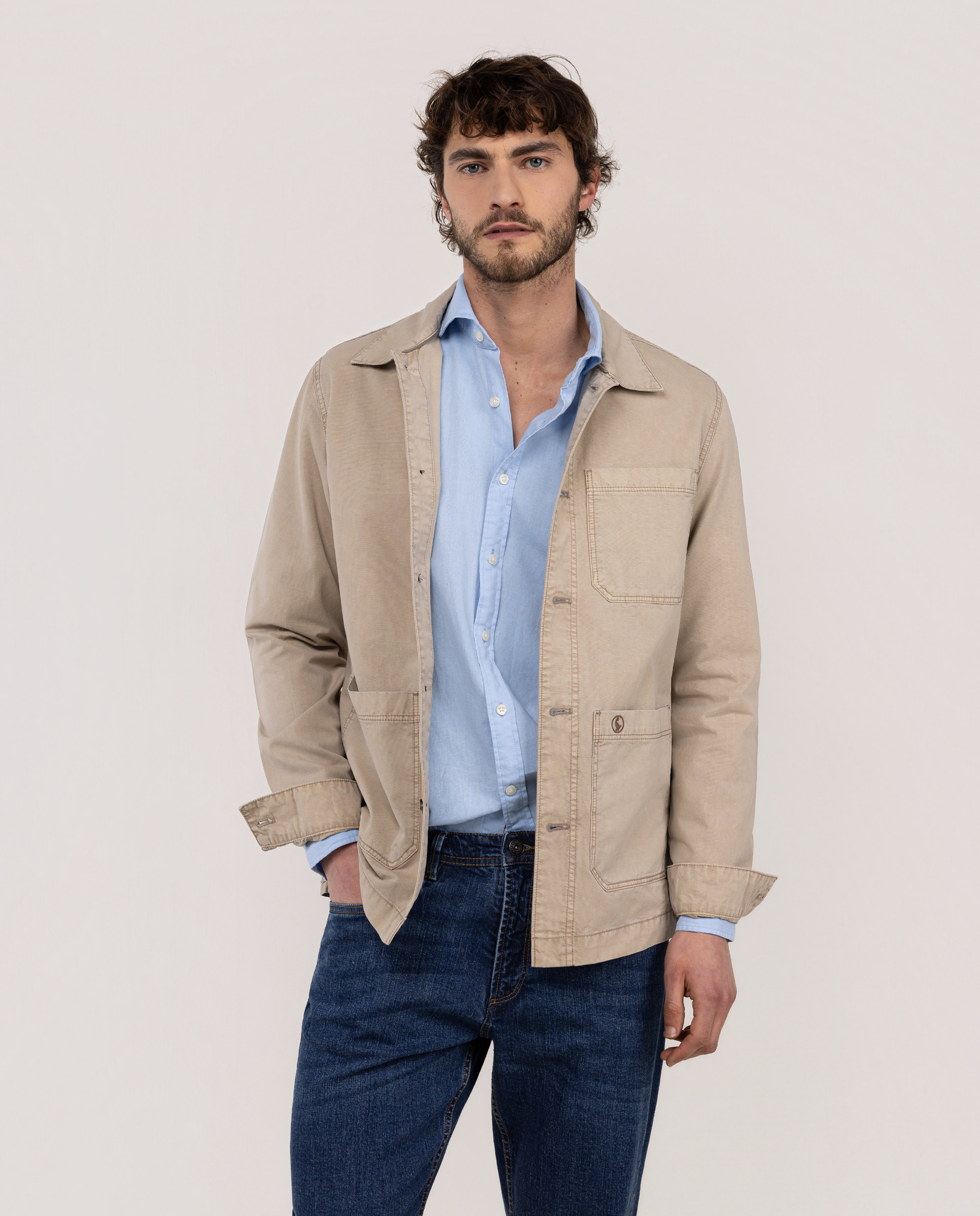 Sobrecamisa Beige