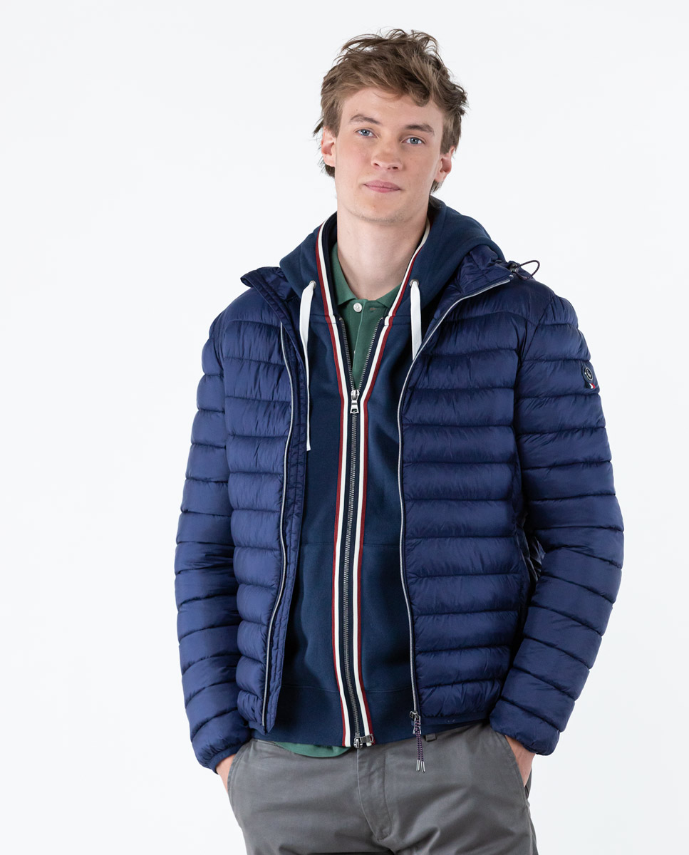 Navy Quilted Jacket