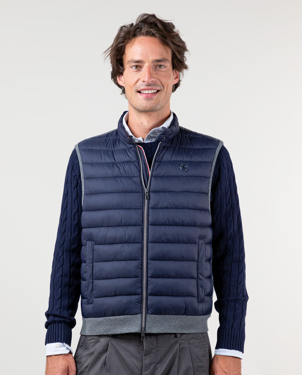 Chaleco Acolchado Espalda Punto Marino