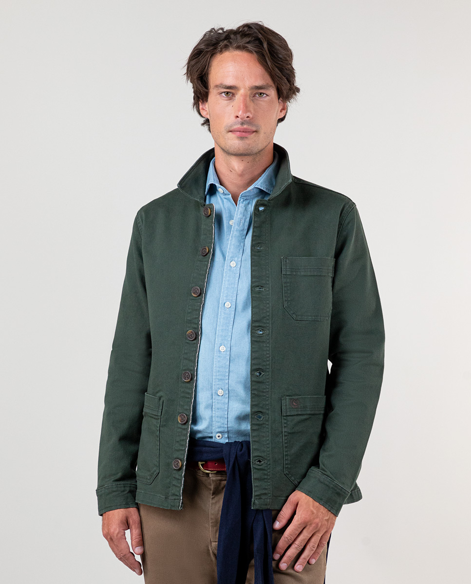 Sobrecamisa Twill Verde