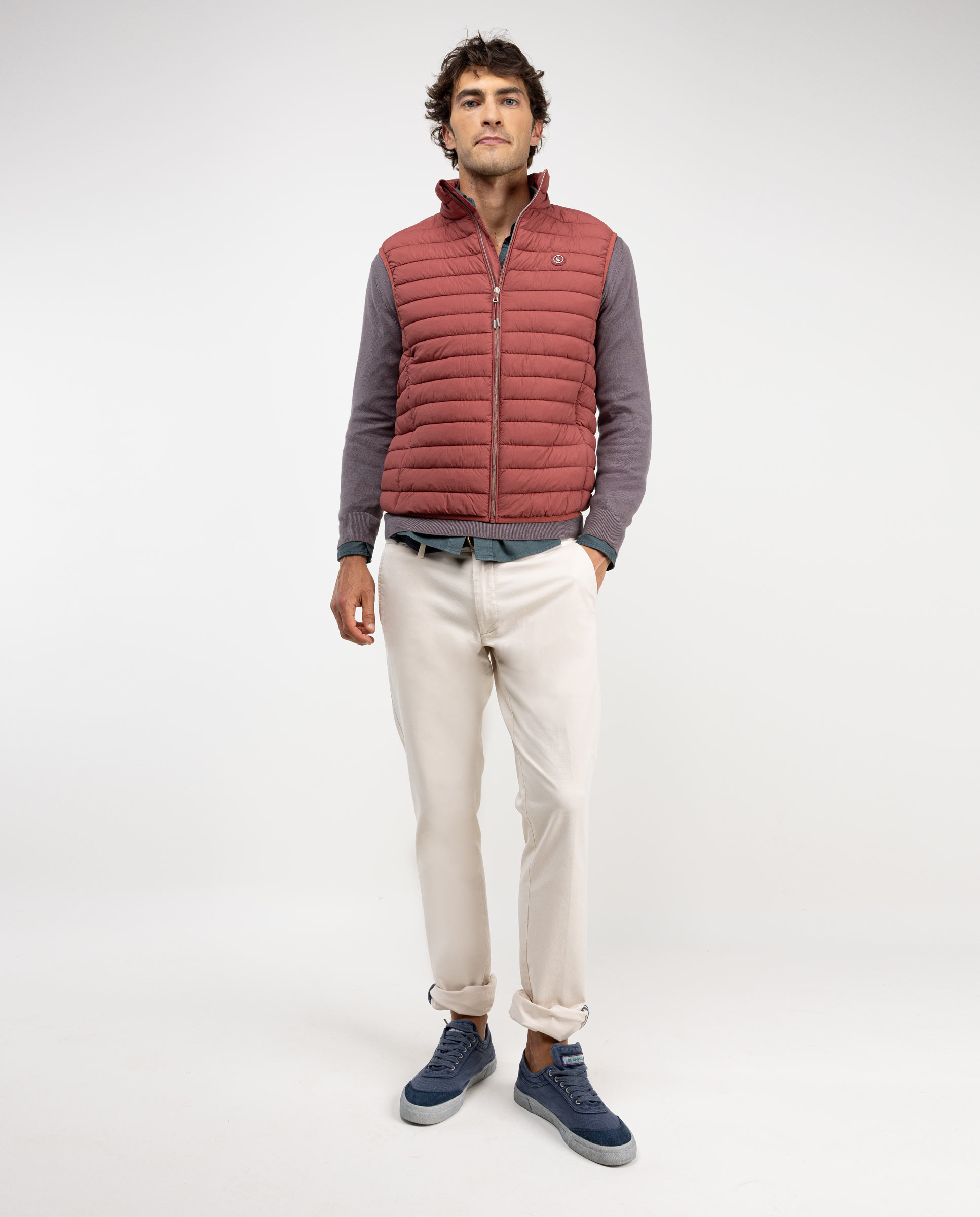 Basic Quilted Red Vest