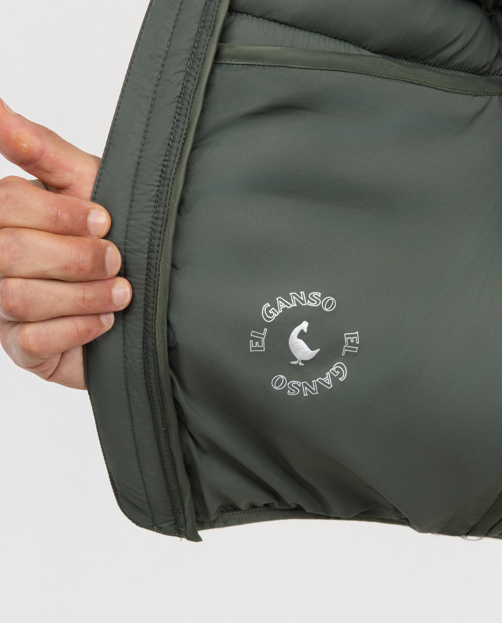 Chaleco Plumas Verde