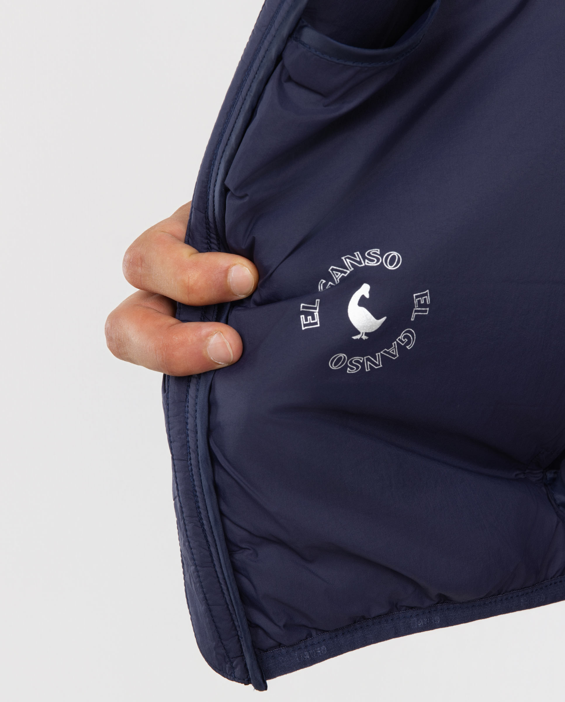 Outlet Quilted Navy Jacket