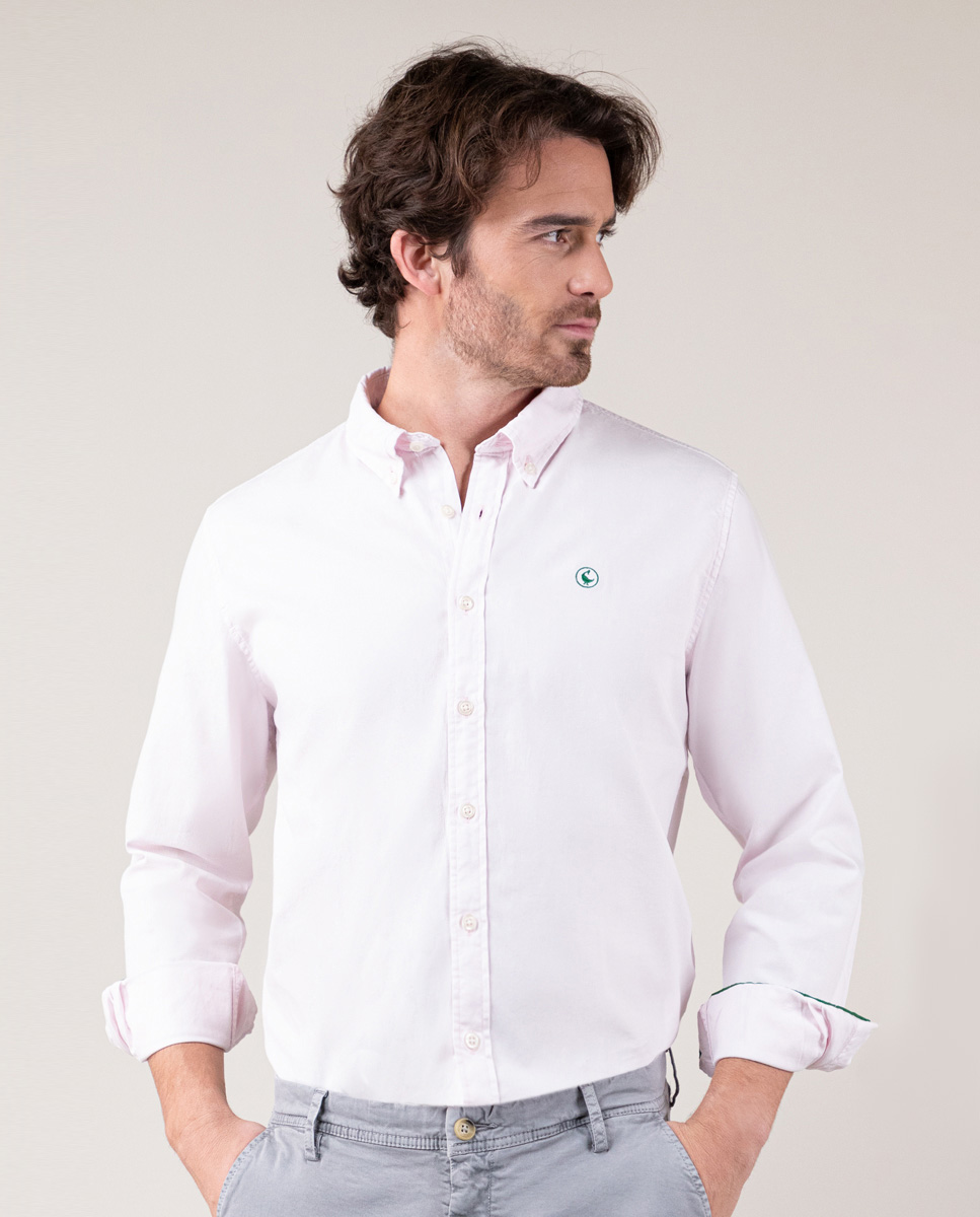 LATAM Pink Garment Dyed Cotton Shirt