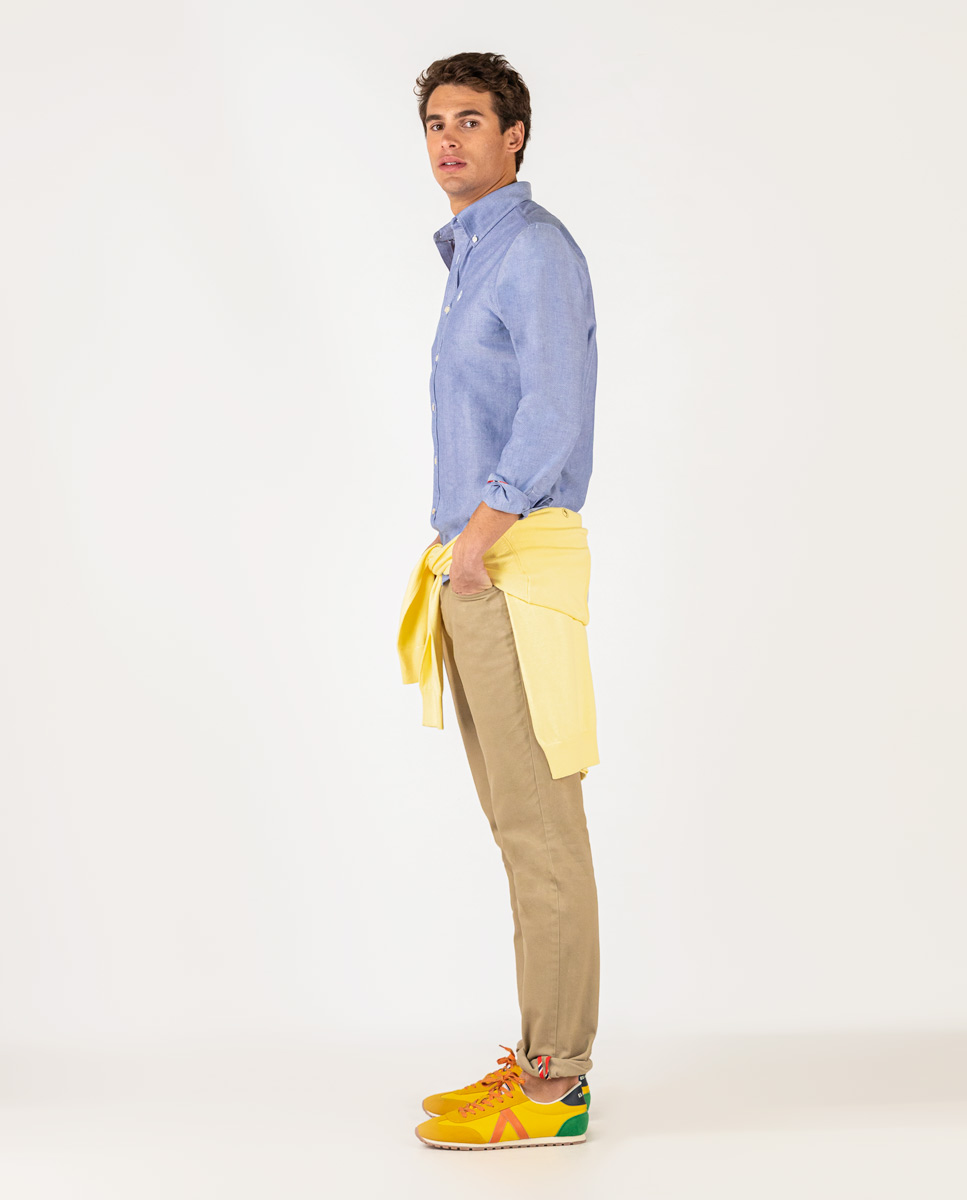 Plain Navy Oxford Shirt