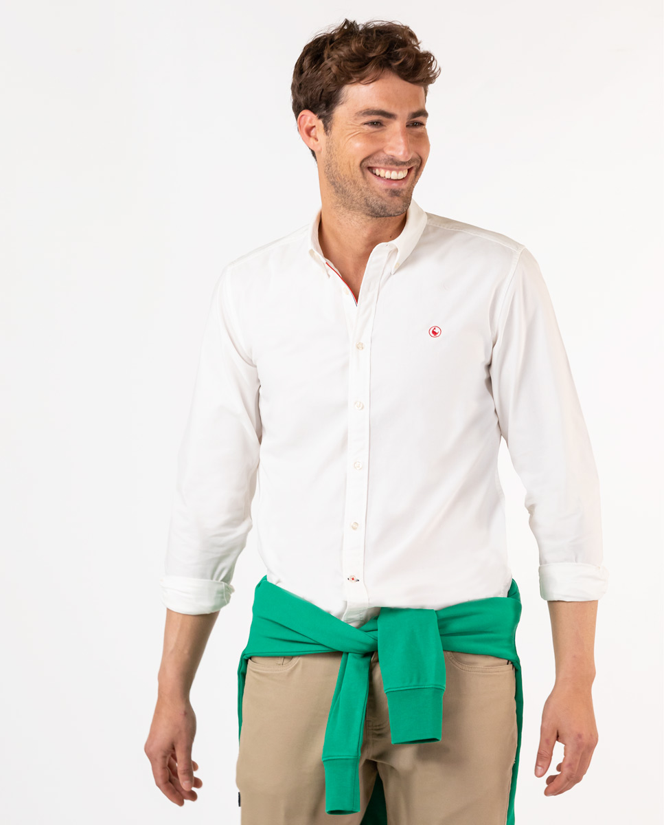 White Garment Dyed Shirt