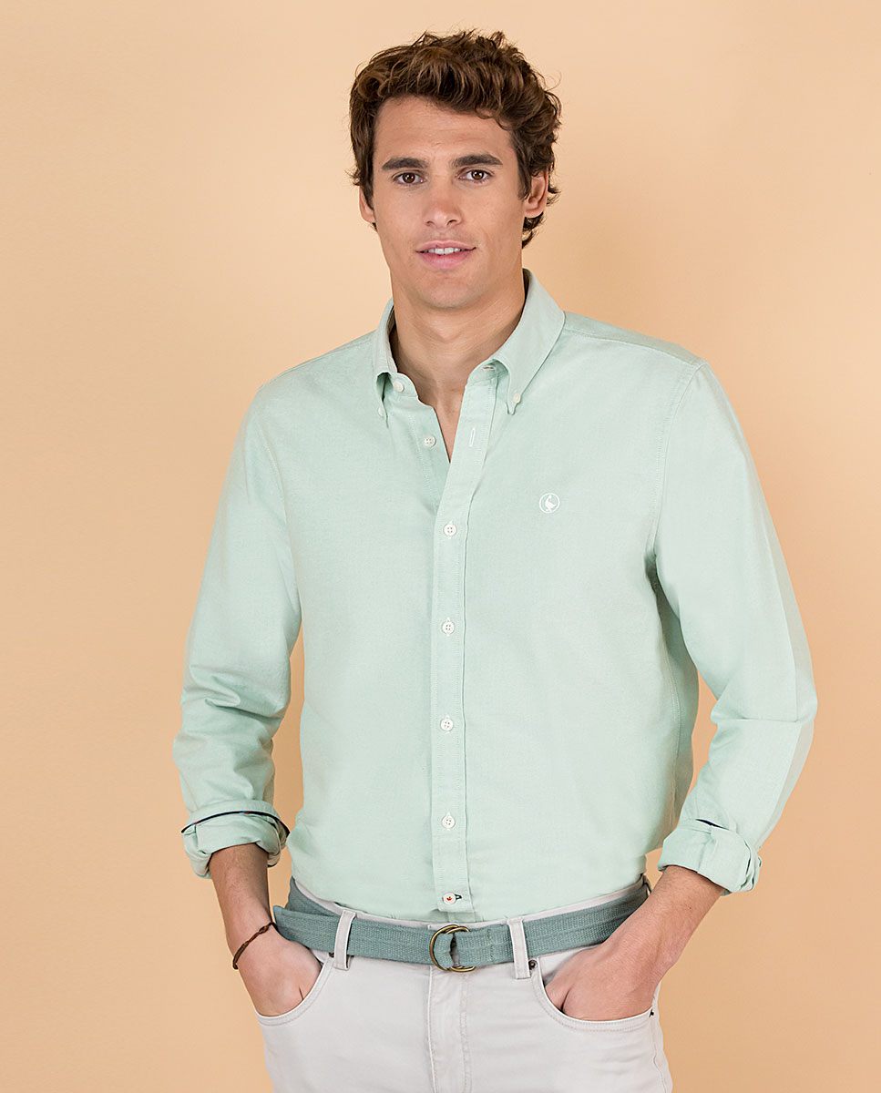 Camisa Lisa Oxford Verde