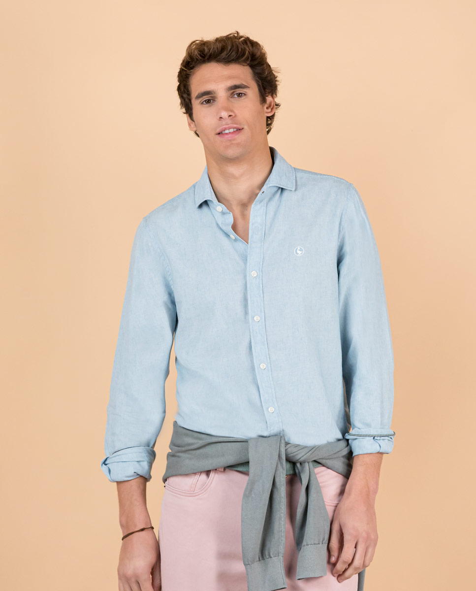 Bleach Denim Chambray Shirt