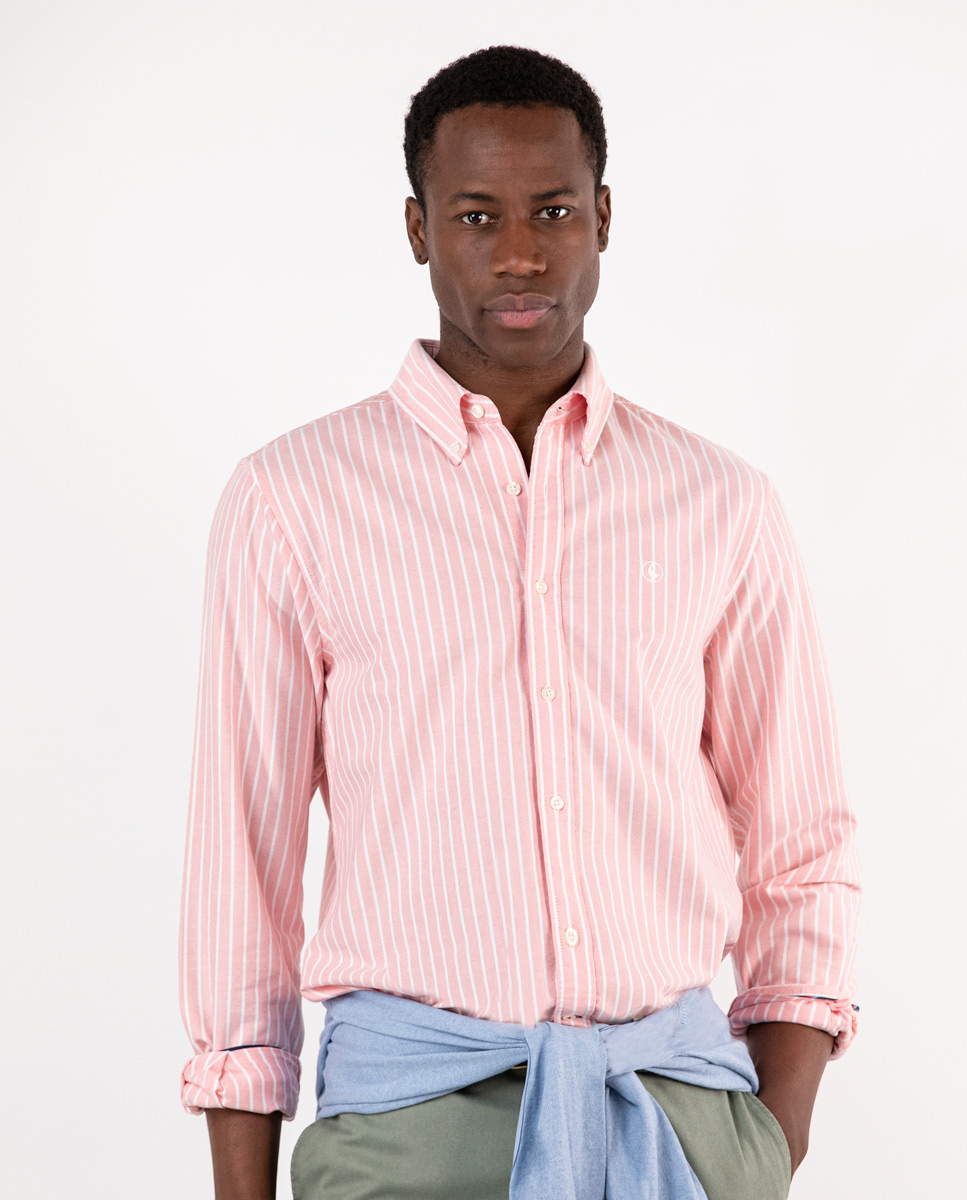 Camisa Raya Butcher Oxford Naranja