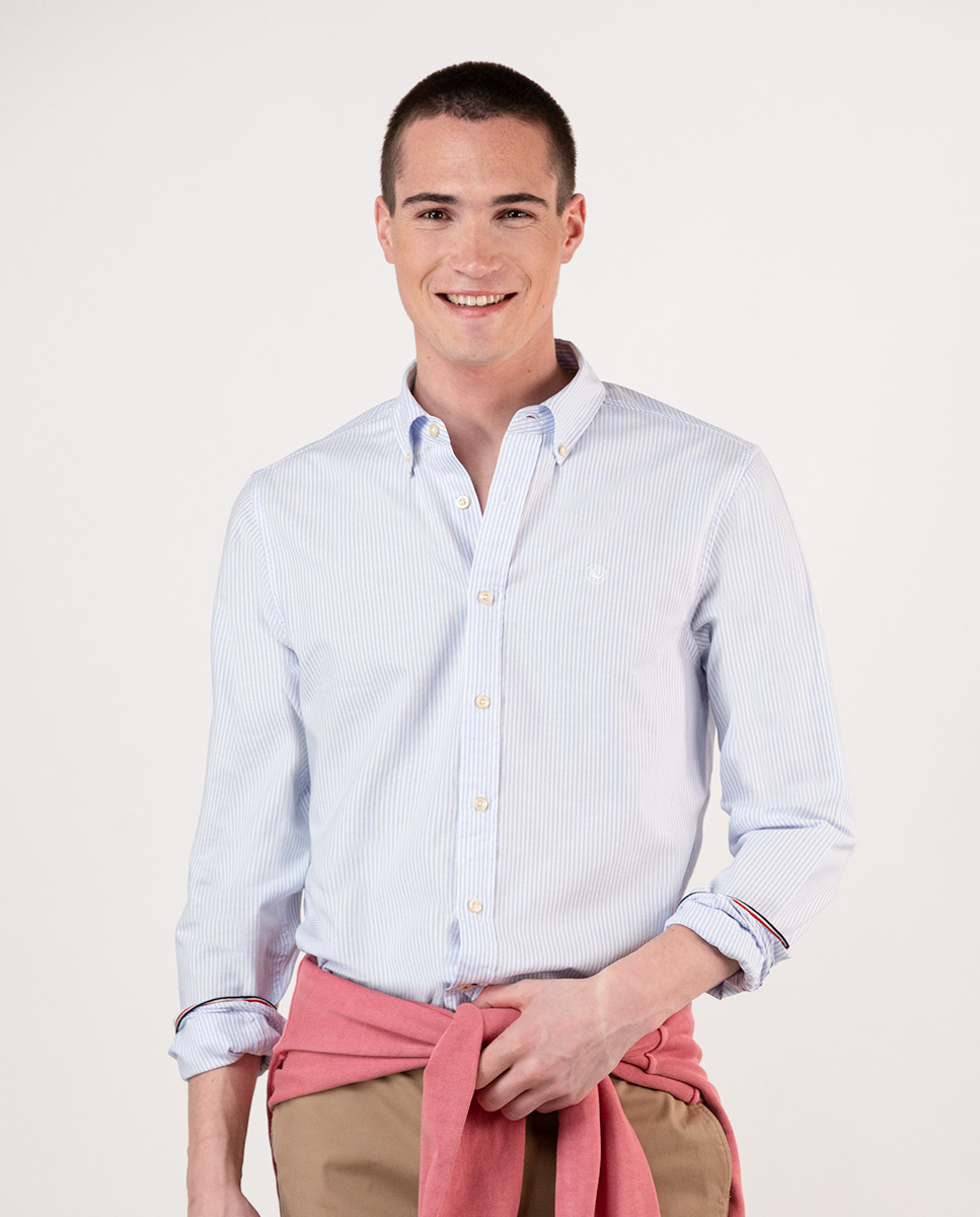 Camisa Yale Celeste