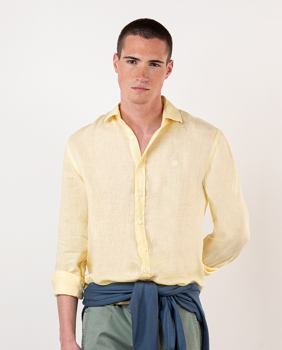 Yellow Linen Shirt