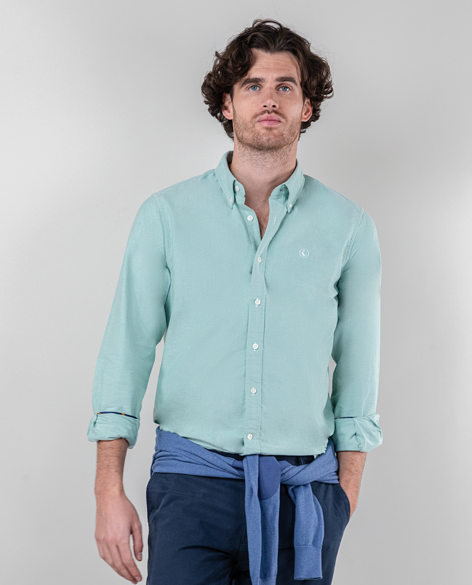 Camisa Lisa Oxford Verde
