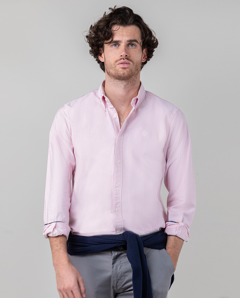 Camisa Raya Yale Oxford Rojo