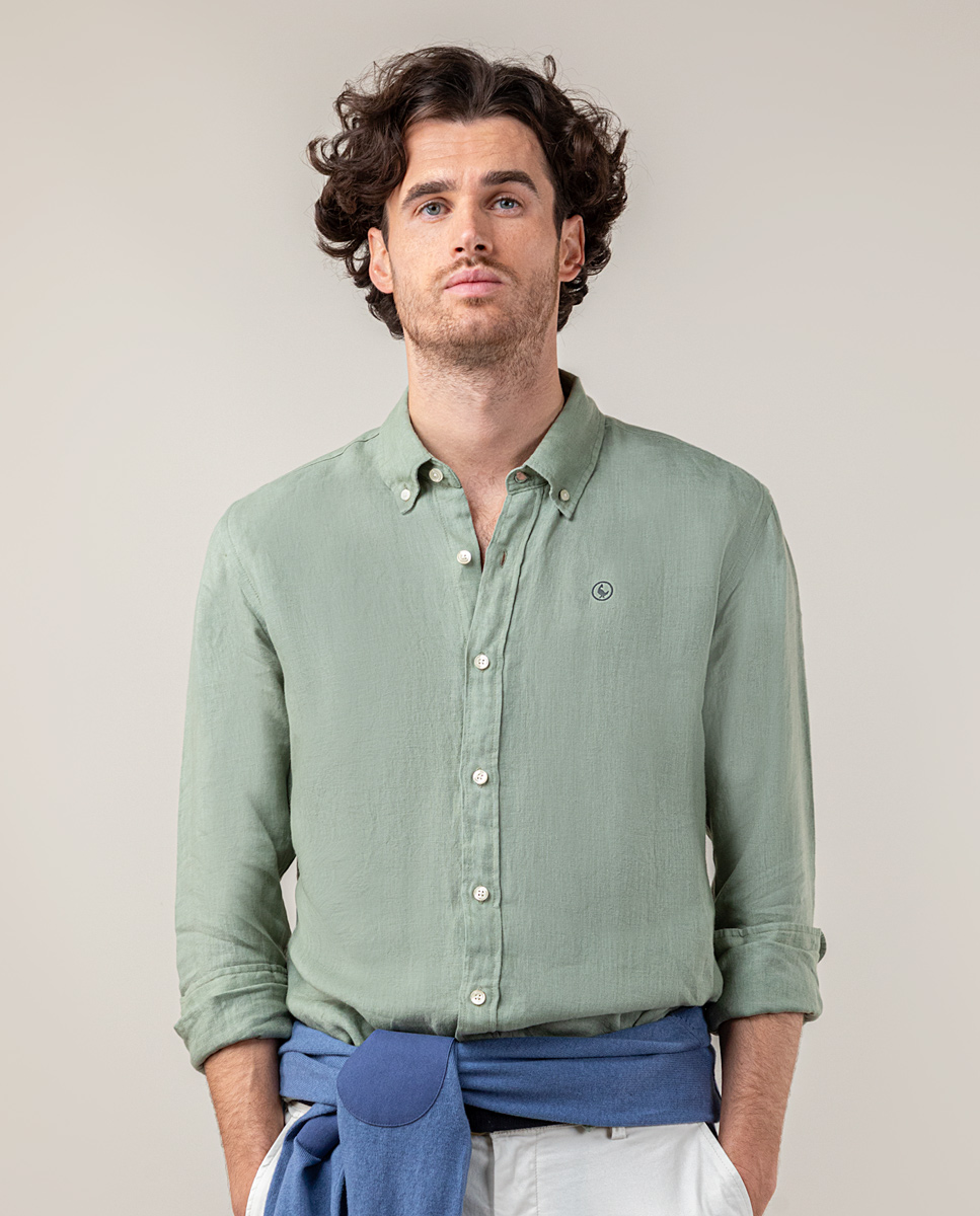 Camisa Lino Verde