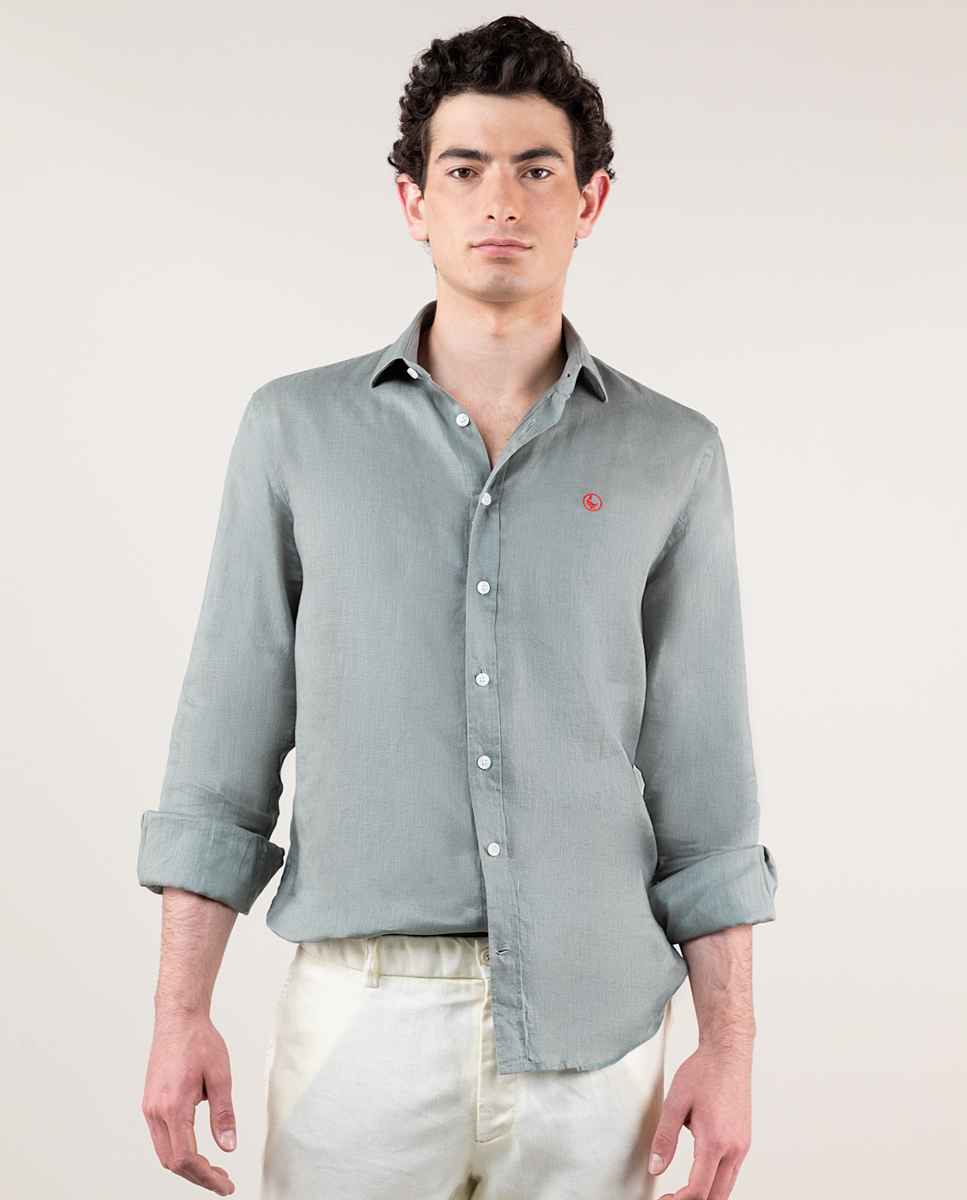 Camisa Lino Kakhi
