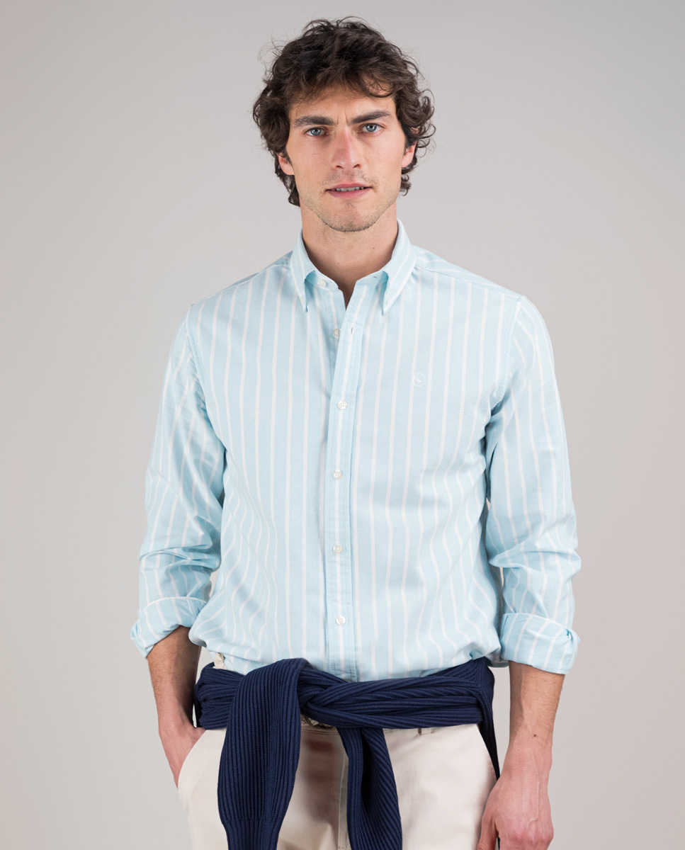 Aquamarine Butcher Oxford Shirt