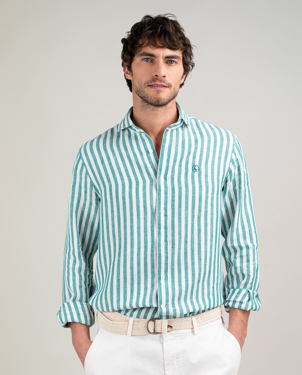Camisa Lino Raya Kodak Verde