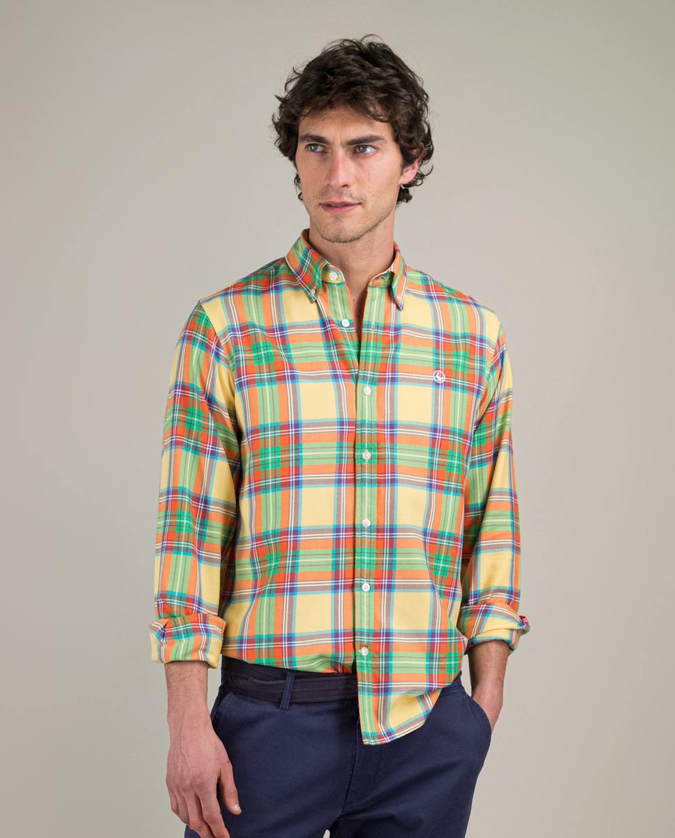Camisa Tartán Amarilla