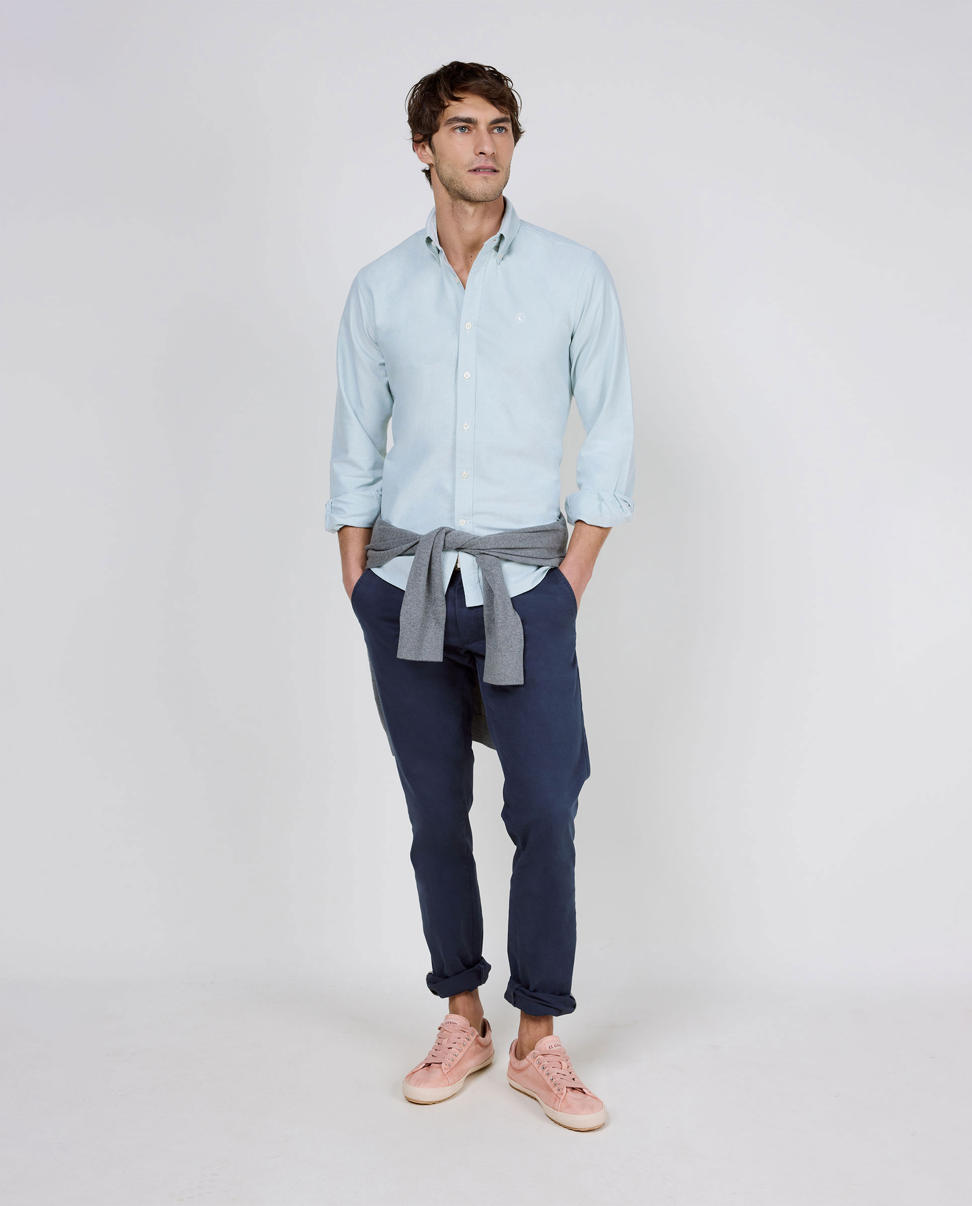 Plain Green Oxford Shirt
