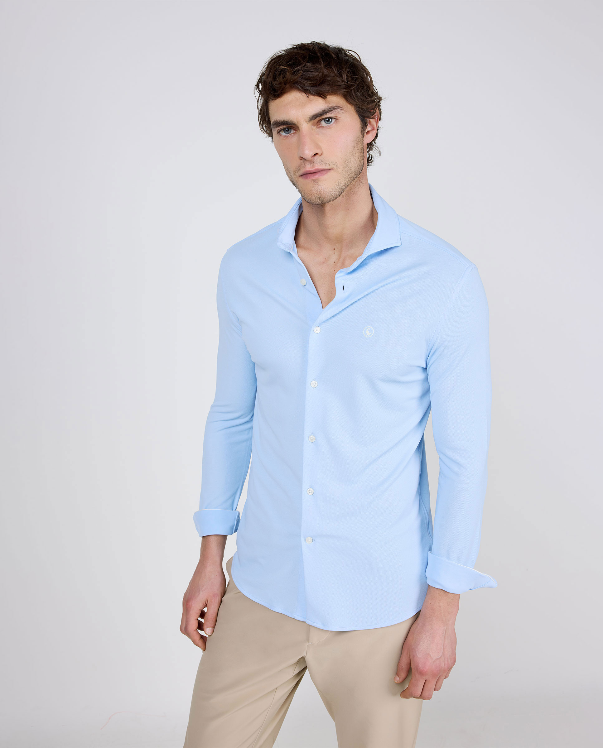 Camisa Sepiia Lisa Azul