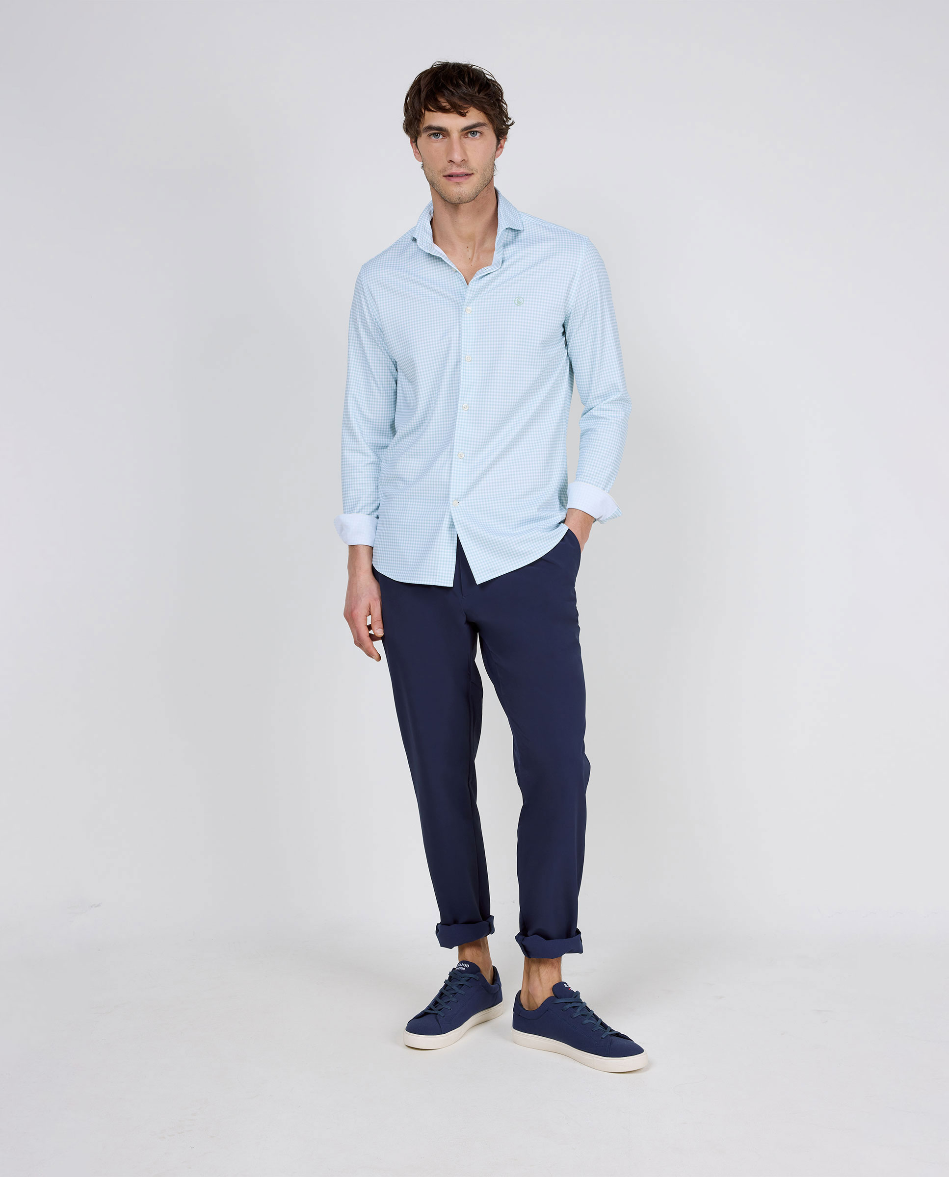 Camisa Sepiia Cuadro Vichy Verde