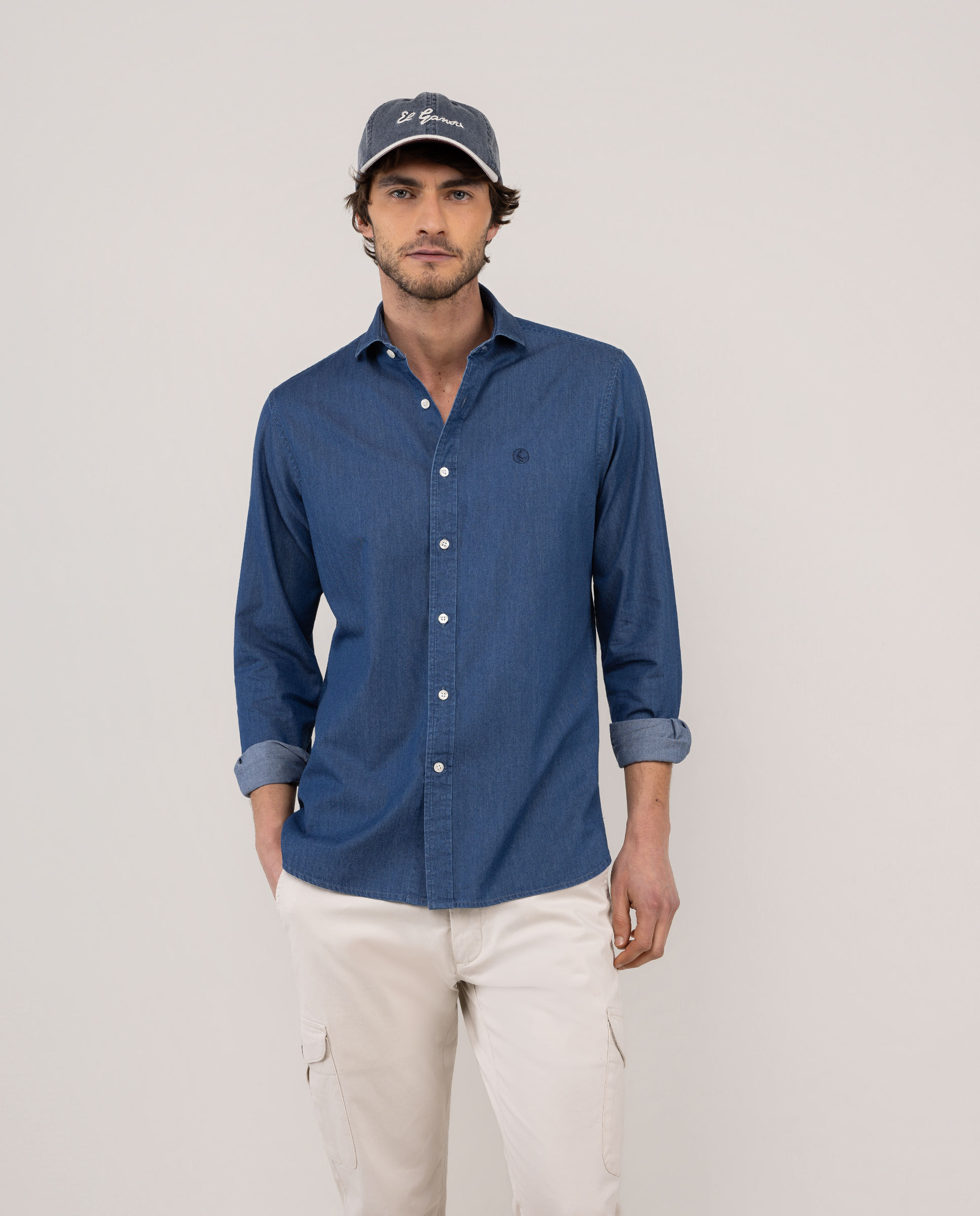 Navy Denim Shirt