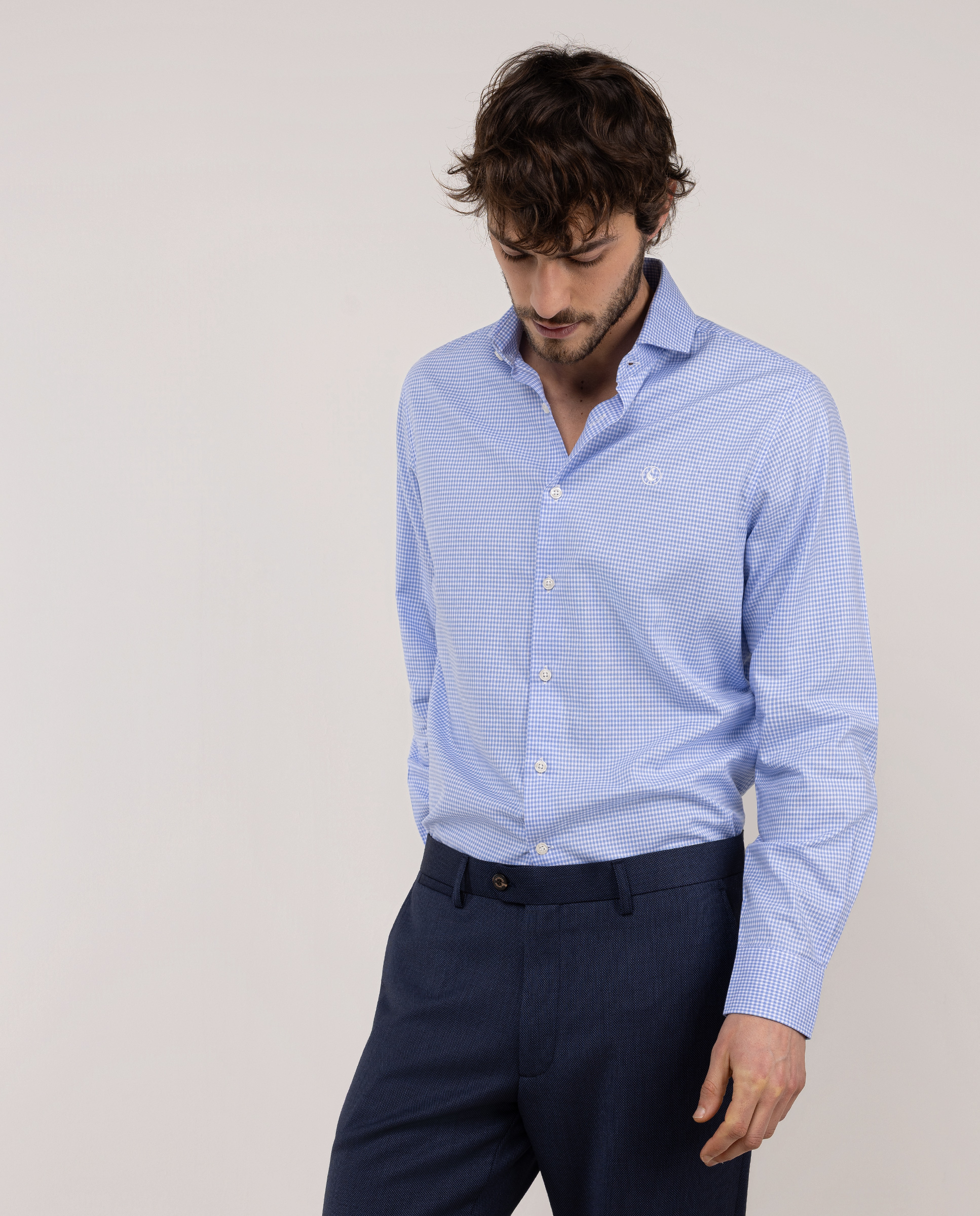 Dress Shirt with Gingham Check