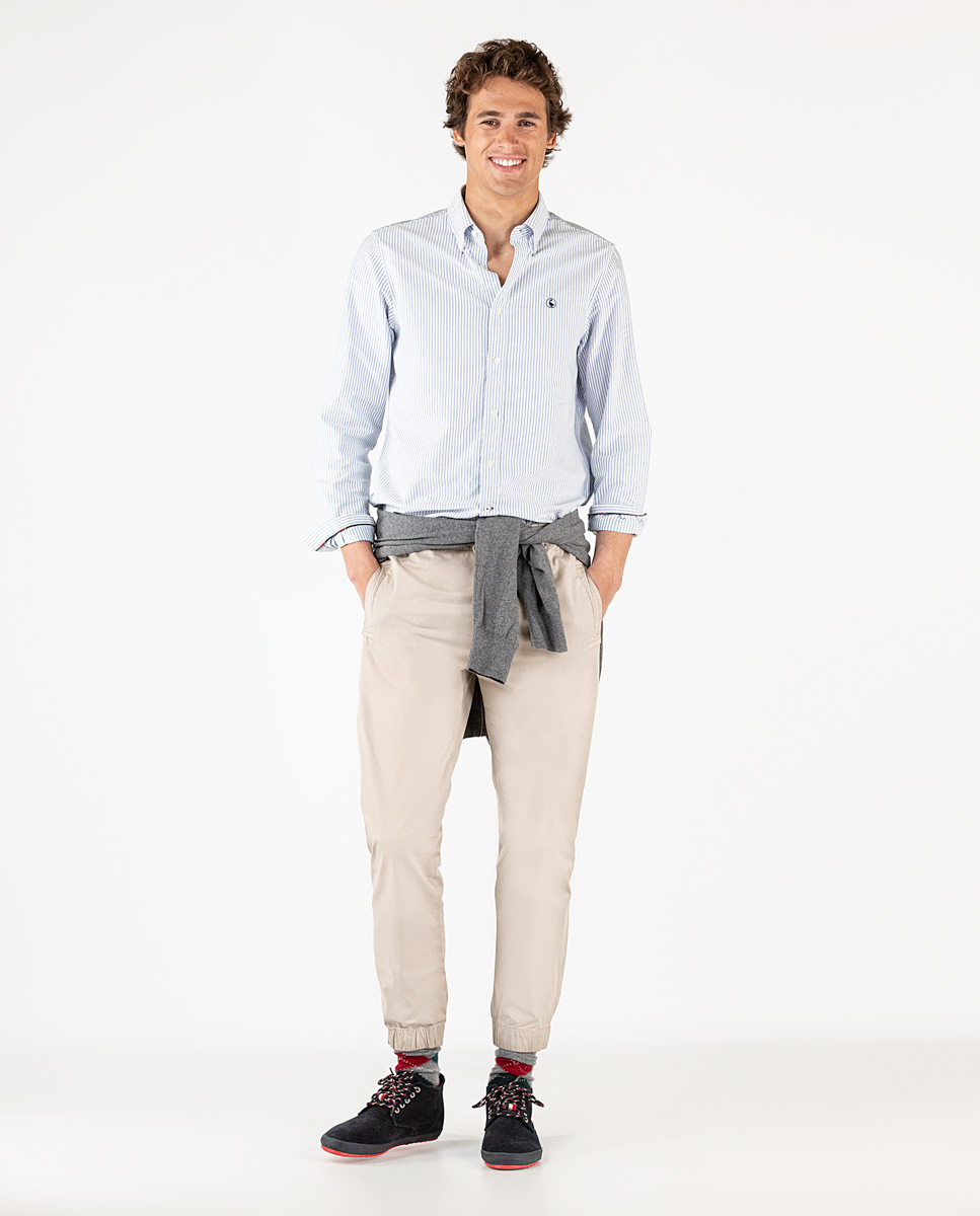 Camisa Raya Yale Oxford Marino