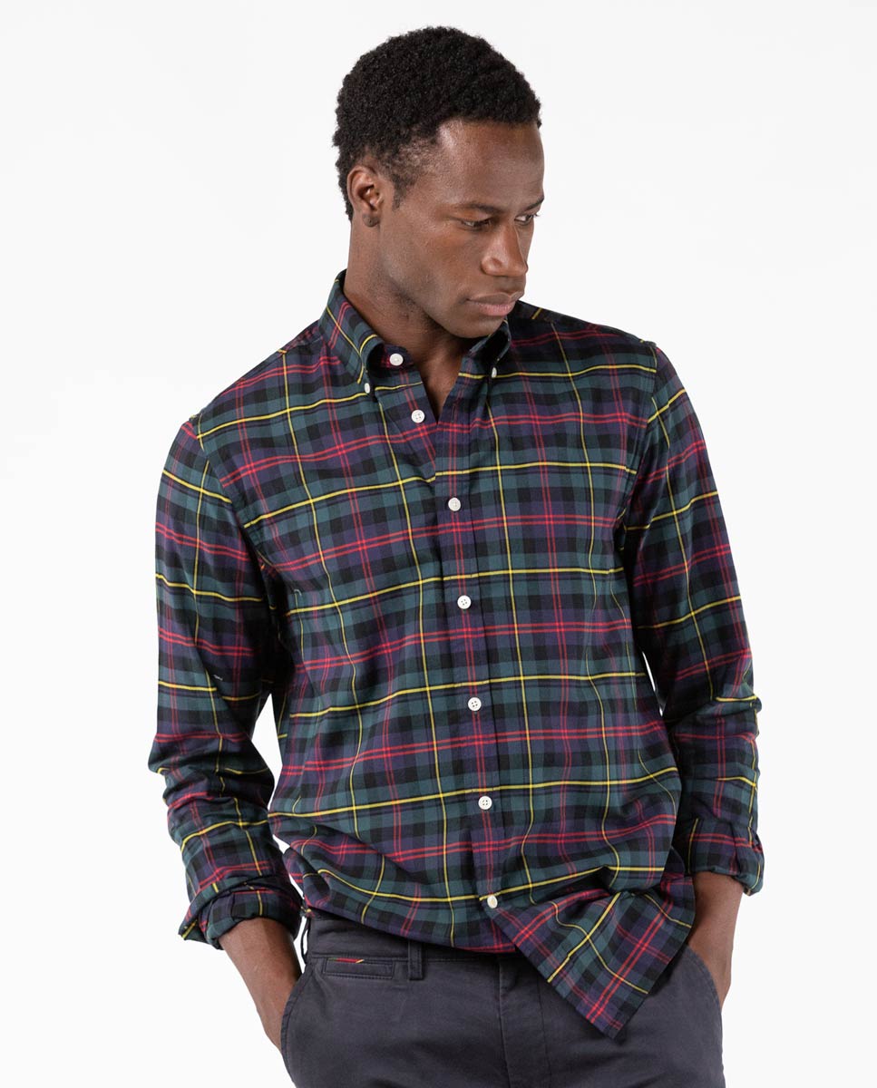 Green and Yellow Tartan Shirt