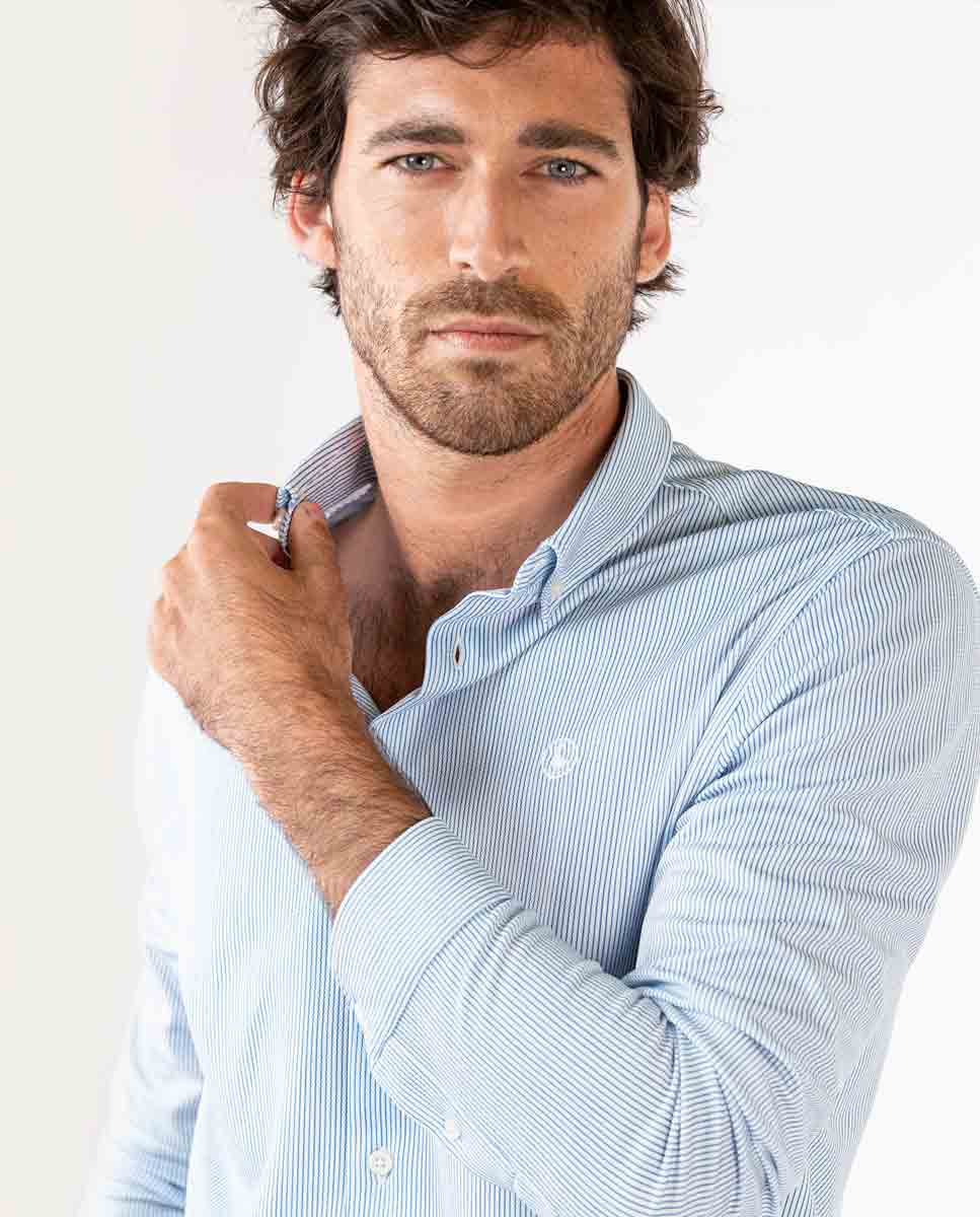 Camisa Sepiia Mil Rayas Azul