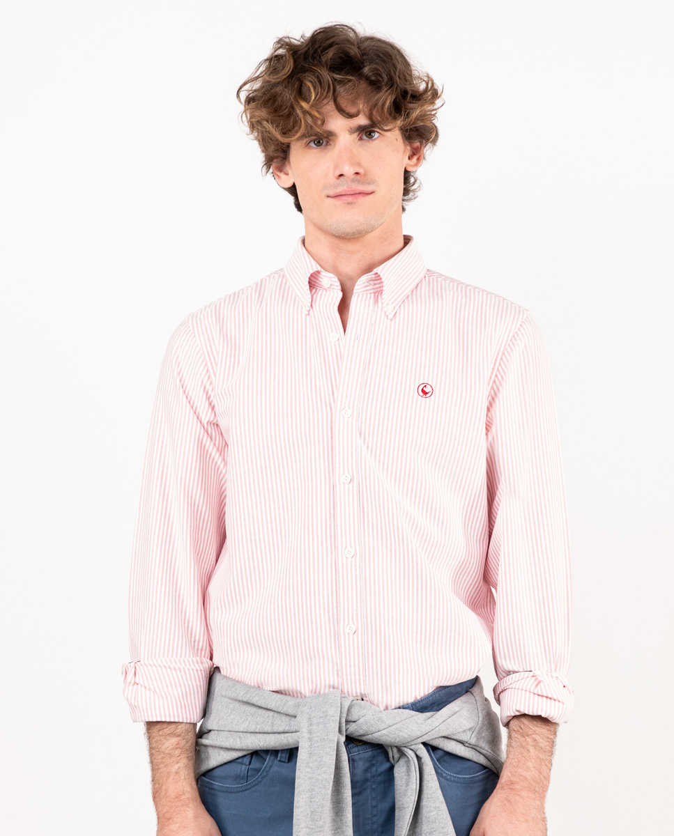 Camisa Raya Yale Oxford Coral