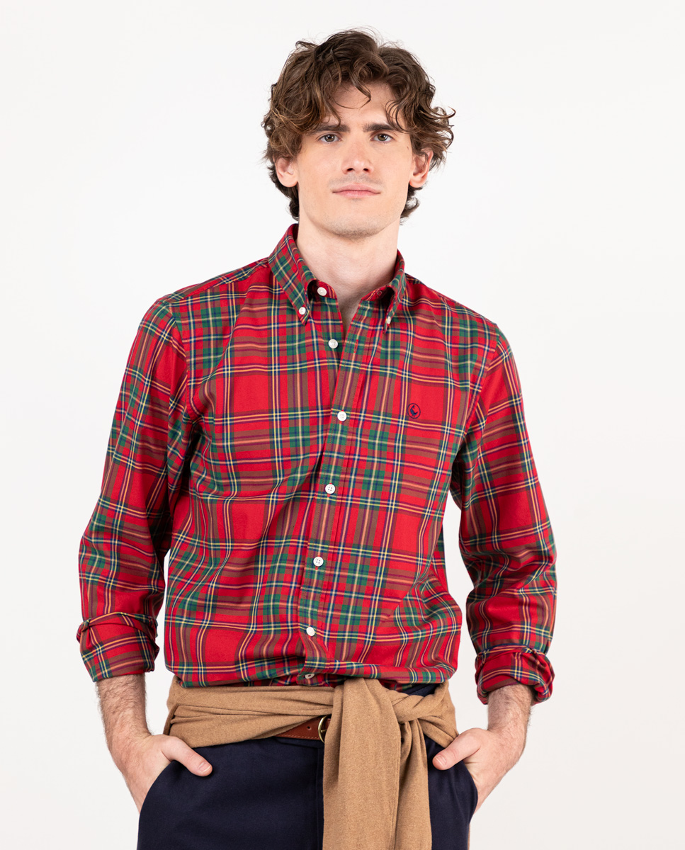 Camisa Tartán Rojo