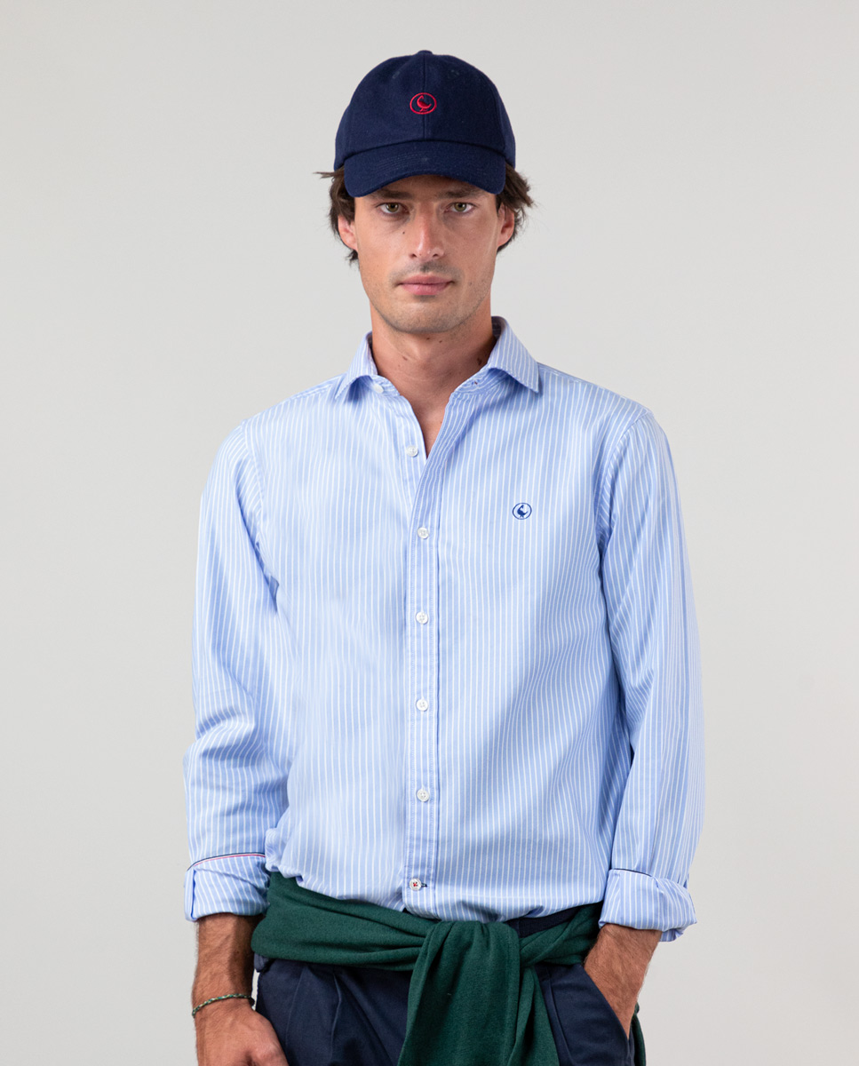 Camisa Raya Butcher Fondo Celeste