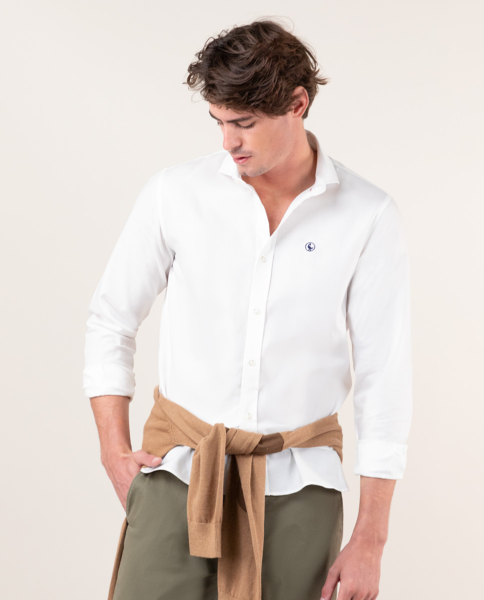 Camisas Giro Ingles Blanco