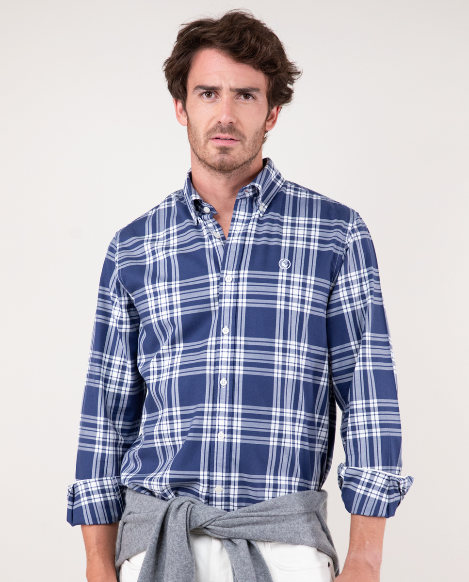 Navy Tartan Shirt