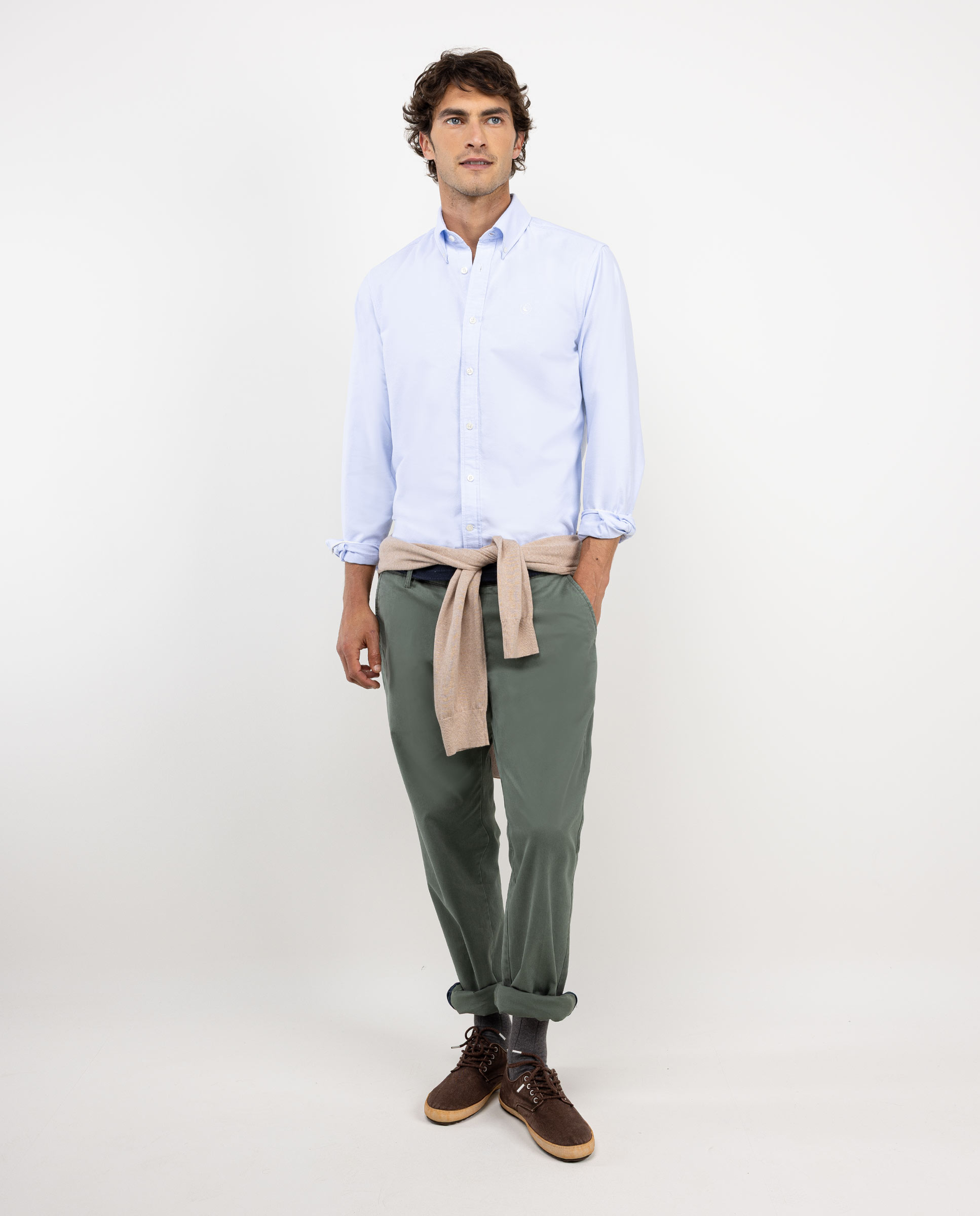 Camisa Oxford Lisa Azul