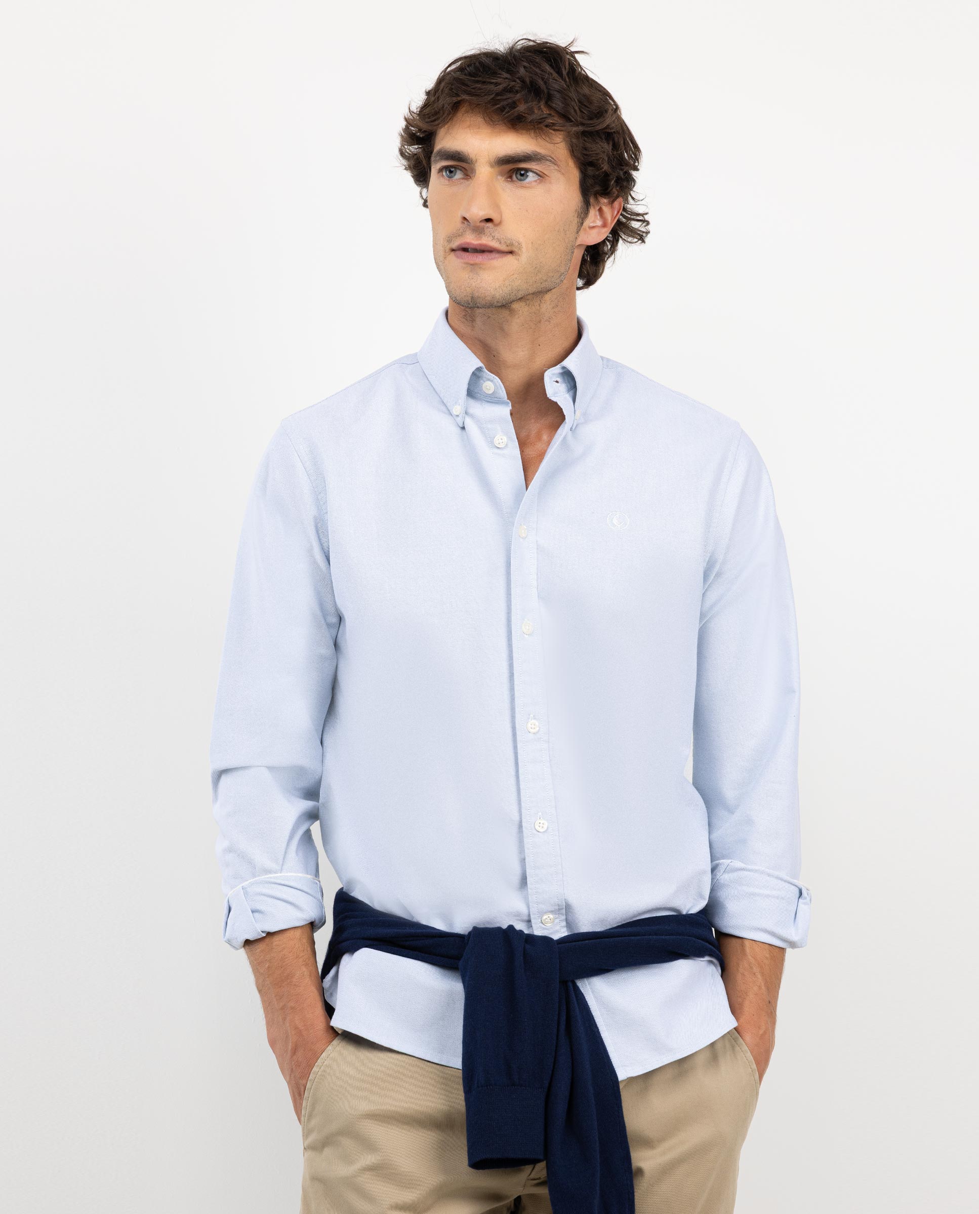 Green Solid-Coloured Oxford Shirt