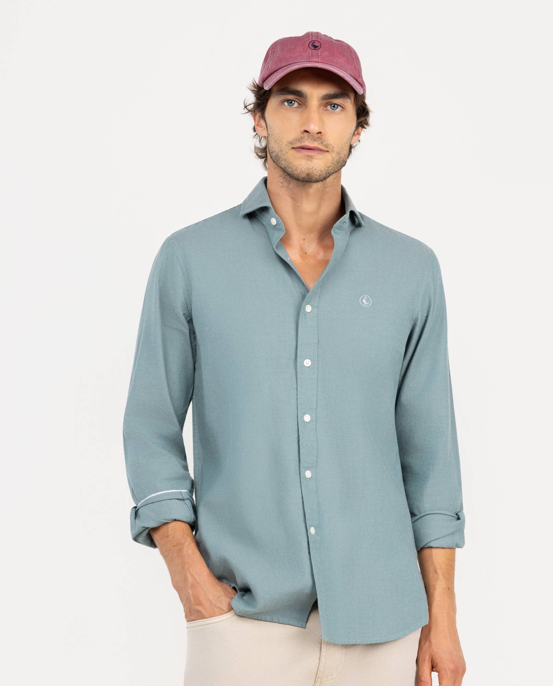 Camisa Viyela Verde