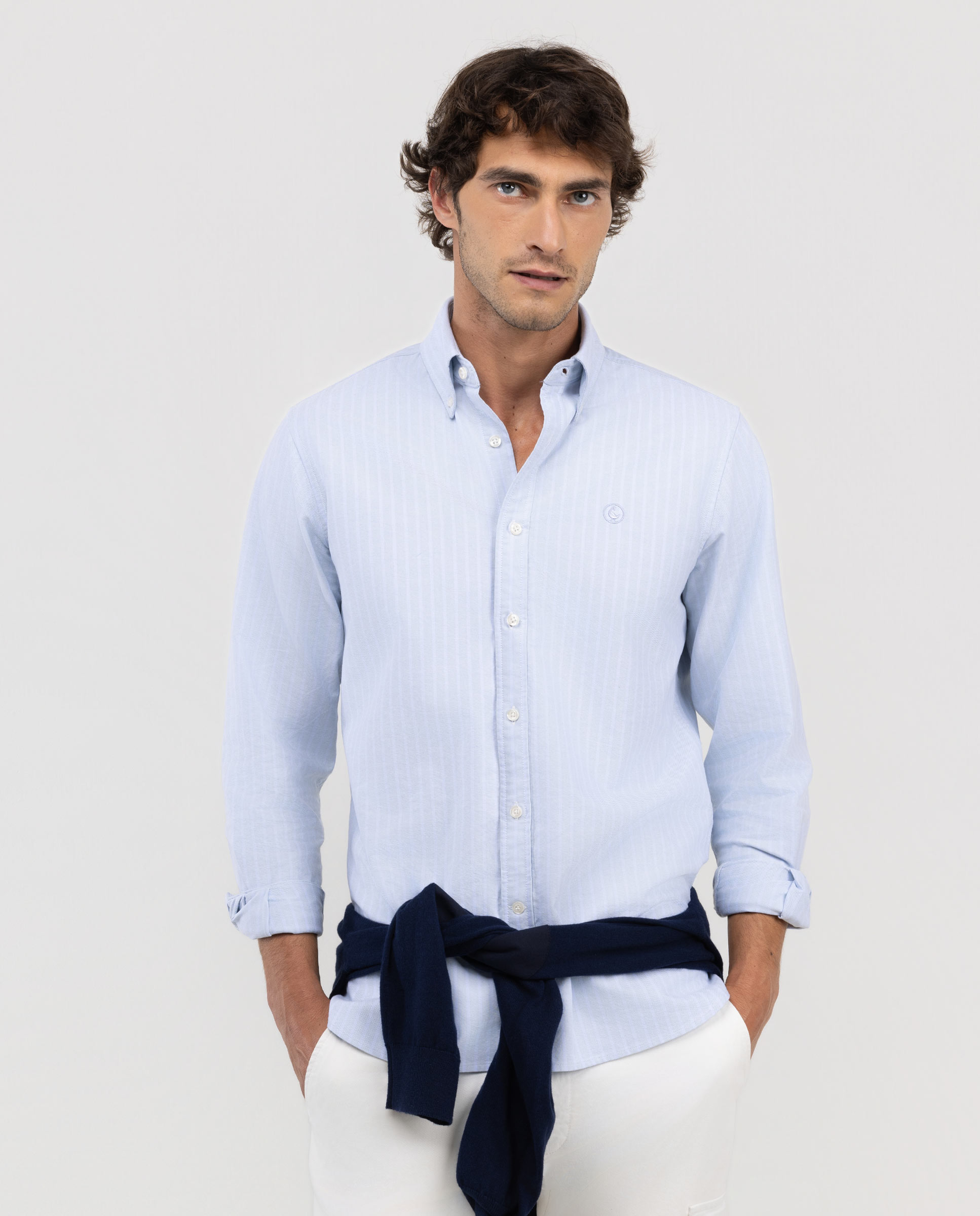 Camisa Raya Butcher Oxford Verde