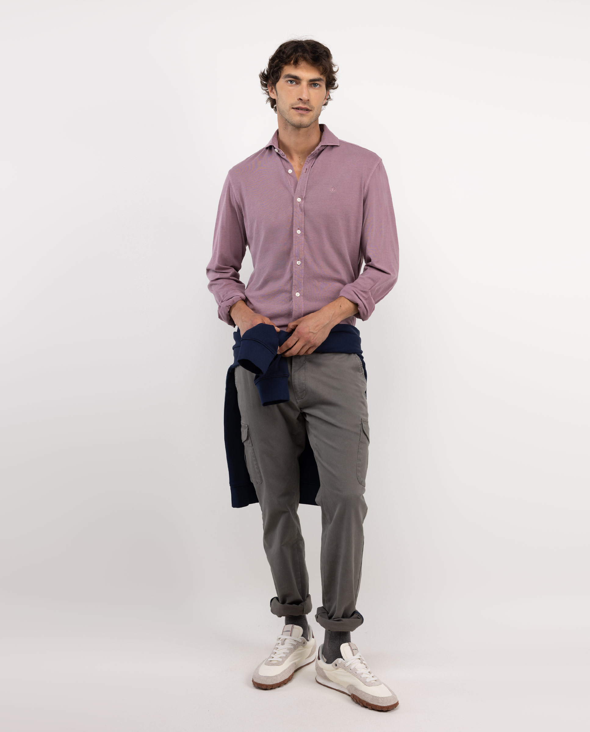 Pink Cotton Knit Shirt