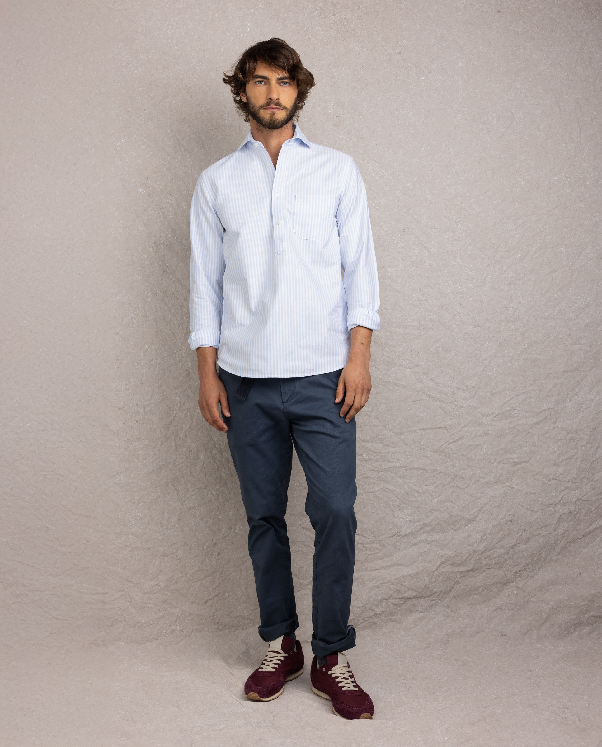 Light Blue Kodak Oxford Pocket Polo Shirt
